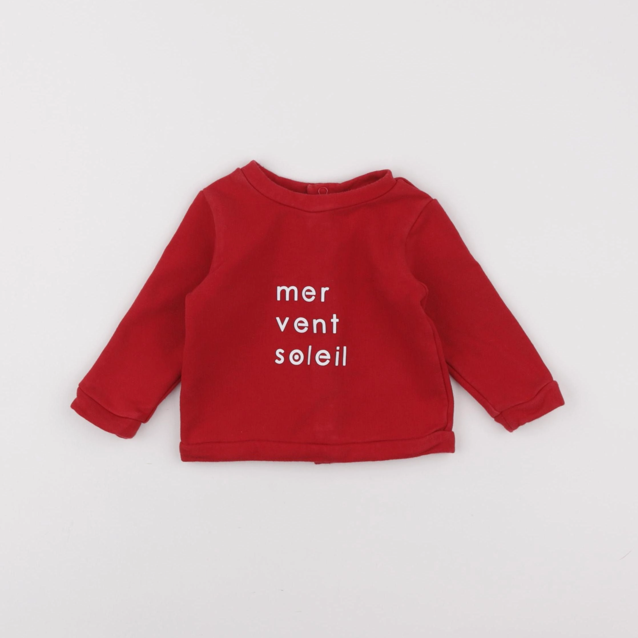 Jacadi - sweat rouge - 6 mois