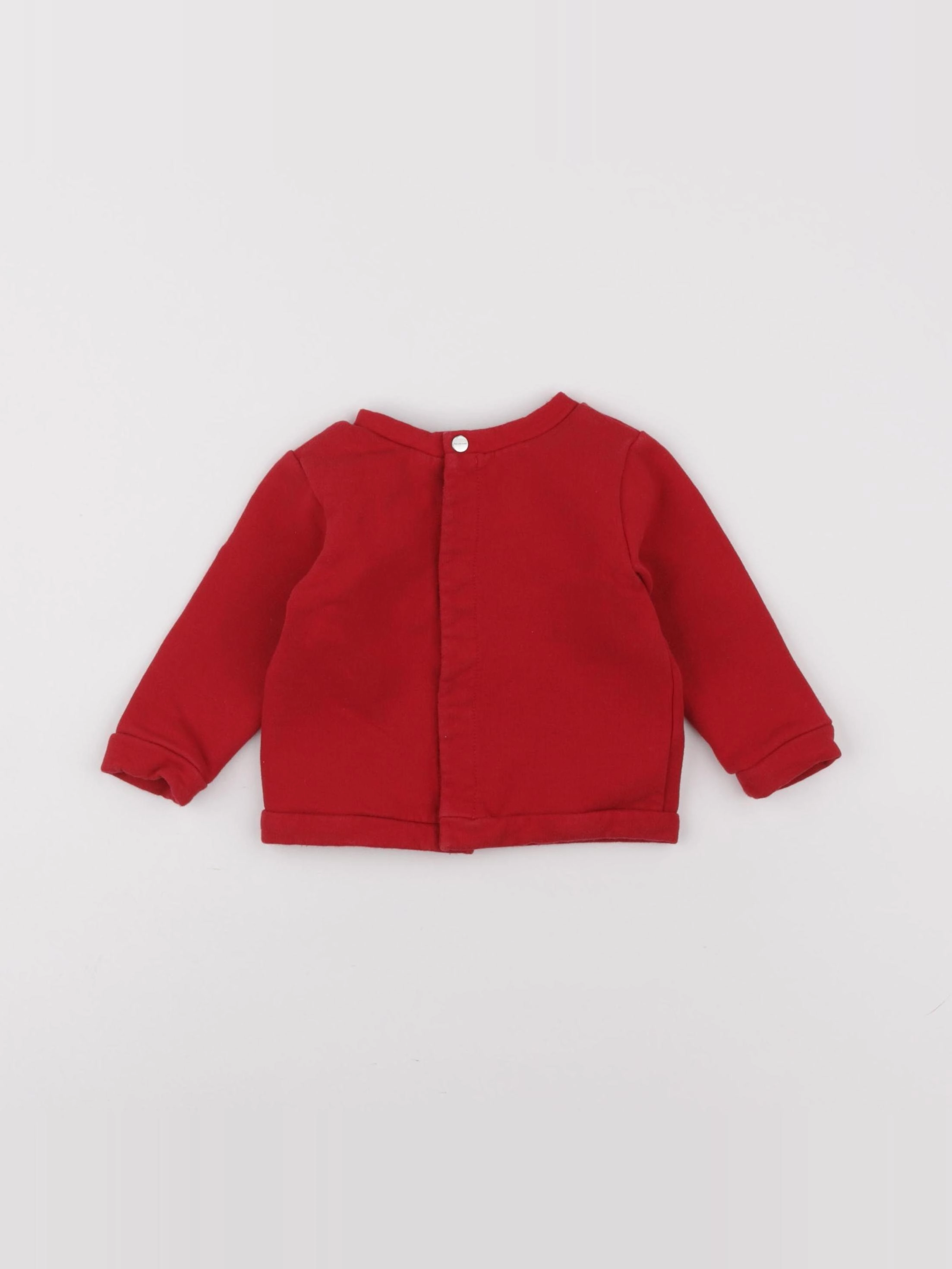 Jacadi - sweat rouge - 6 mois