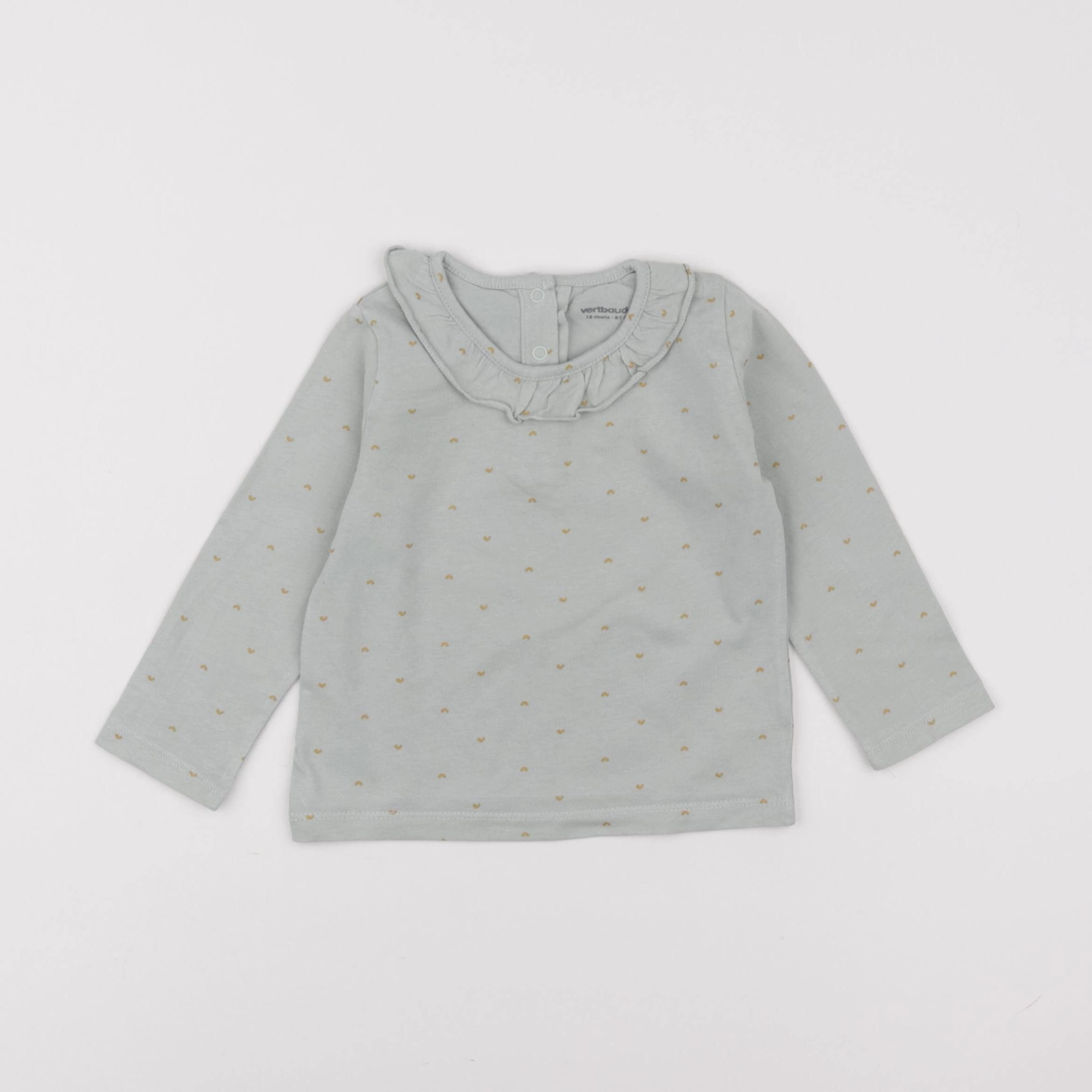 Vertbaudet - tee-shirt vert - 18 mois