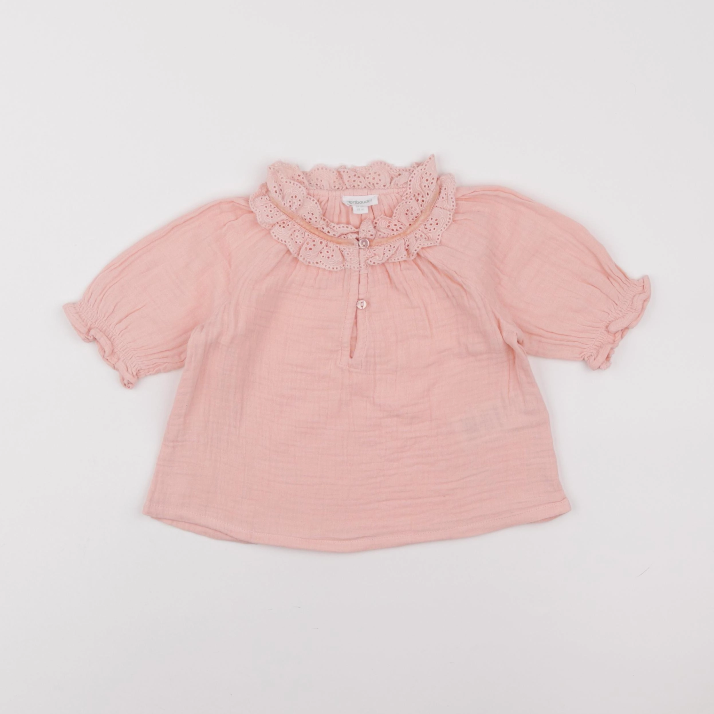 Vertbaudet - blouse rose - 18 mois