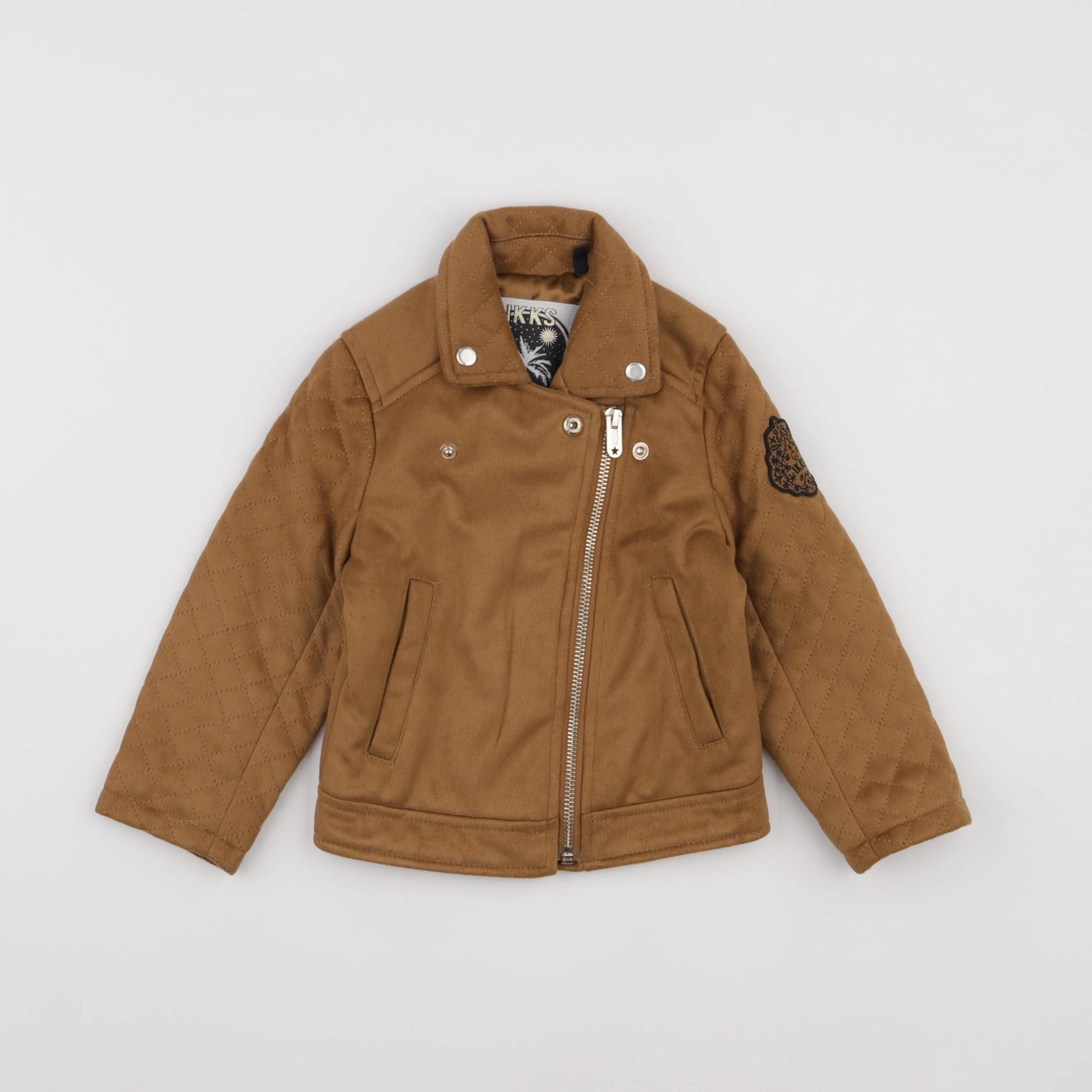 IKKS - veste simili cuir beige - 2 ans