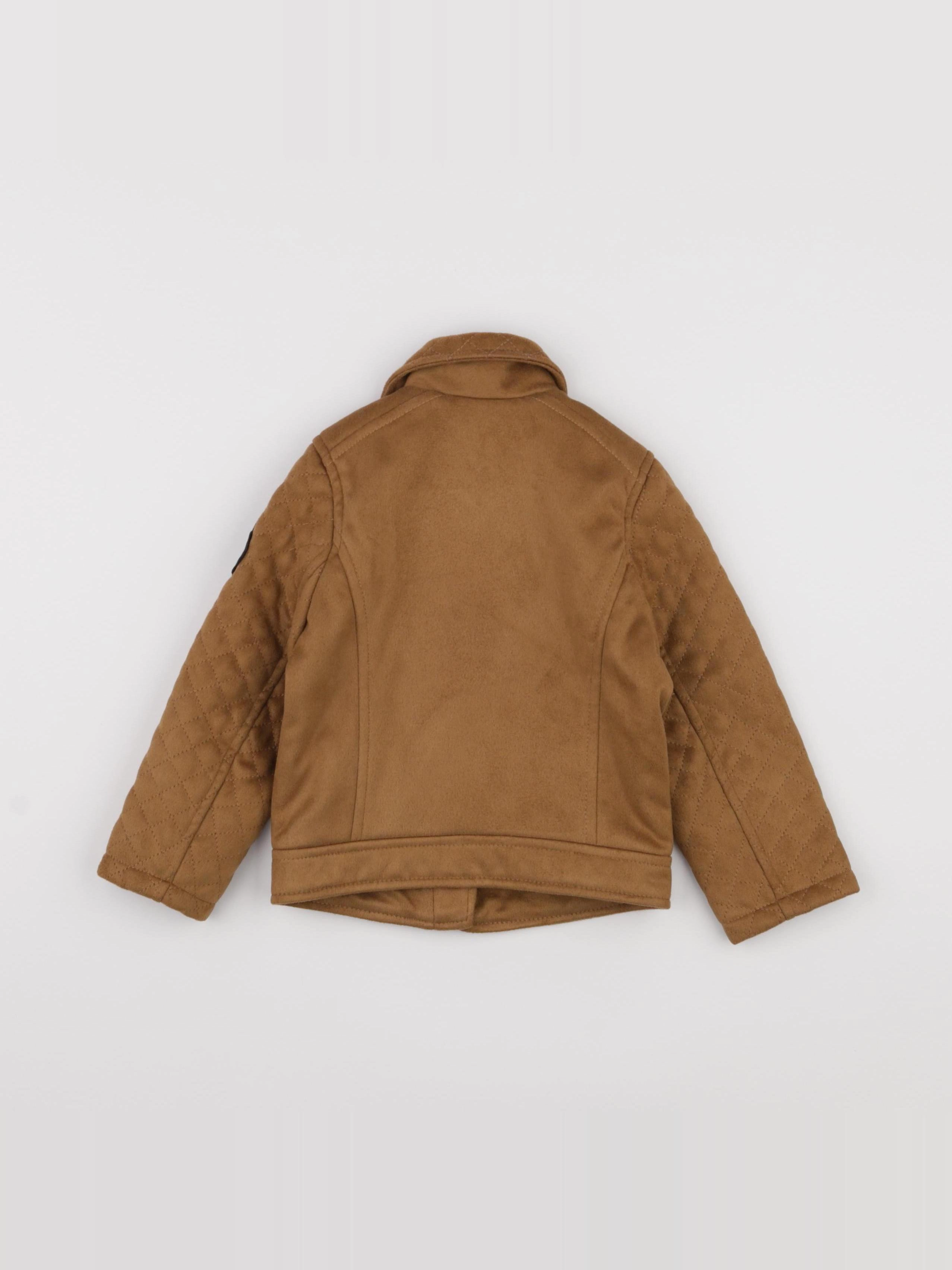 IKKS - veste simili cuir beige - 2 ans