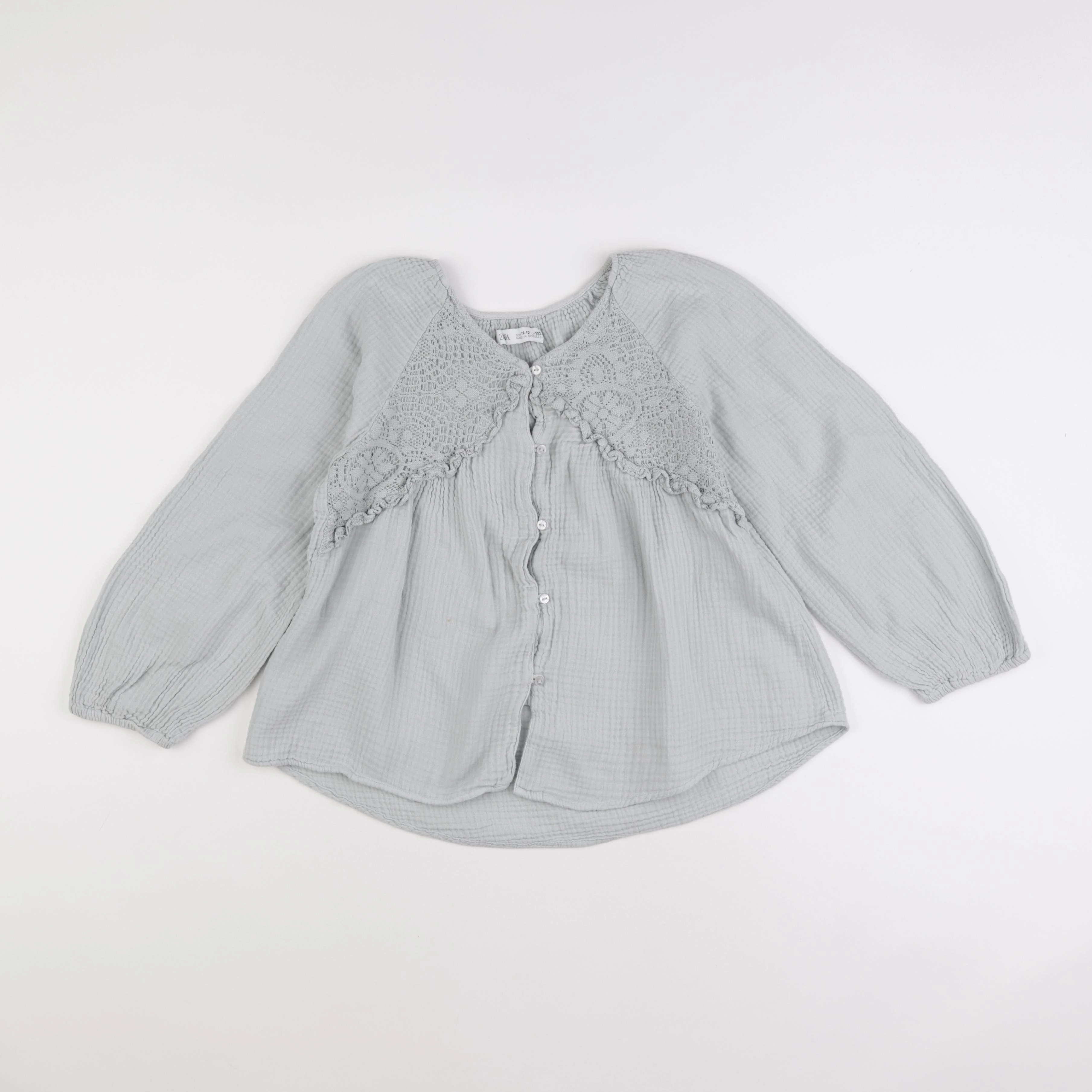 Zara - blouse vert - 11/12 ans