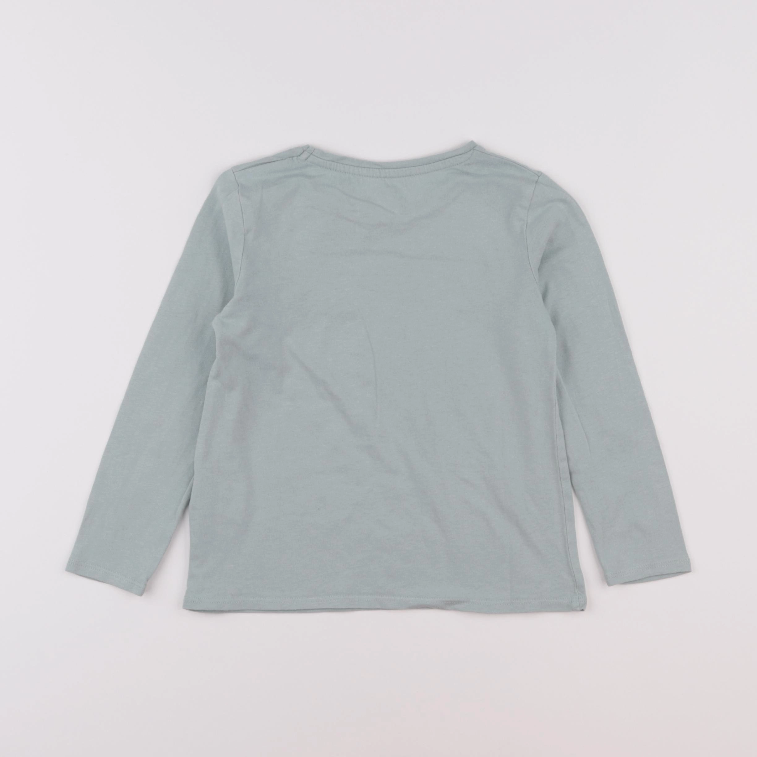 Vertbaudet - tee-shirt bleu - 5 ans