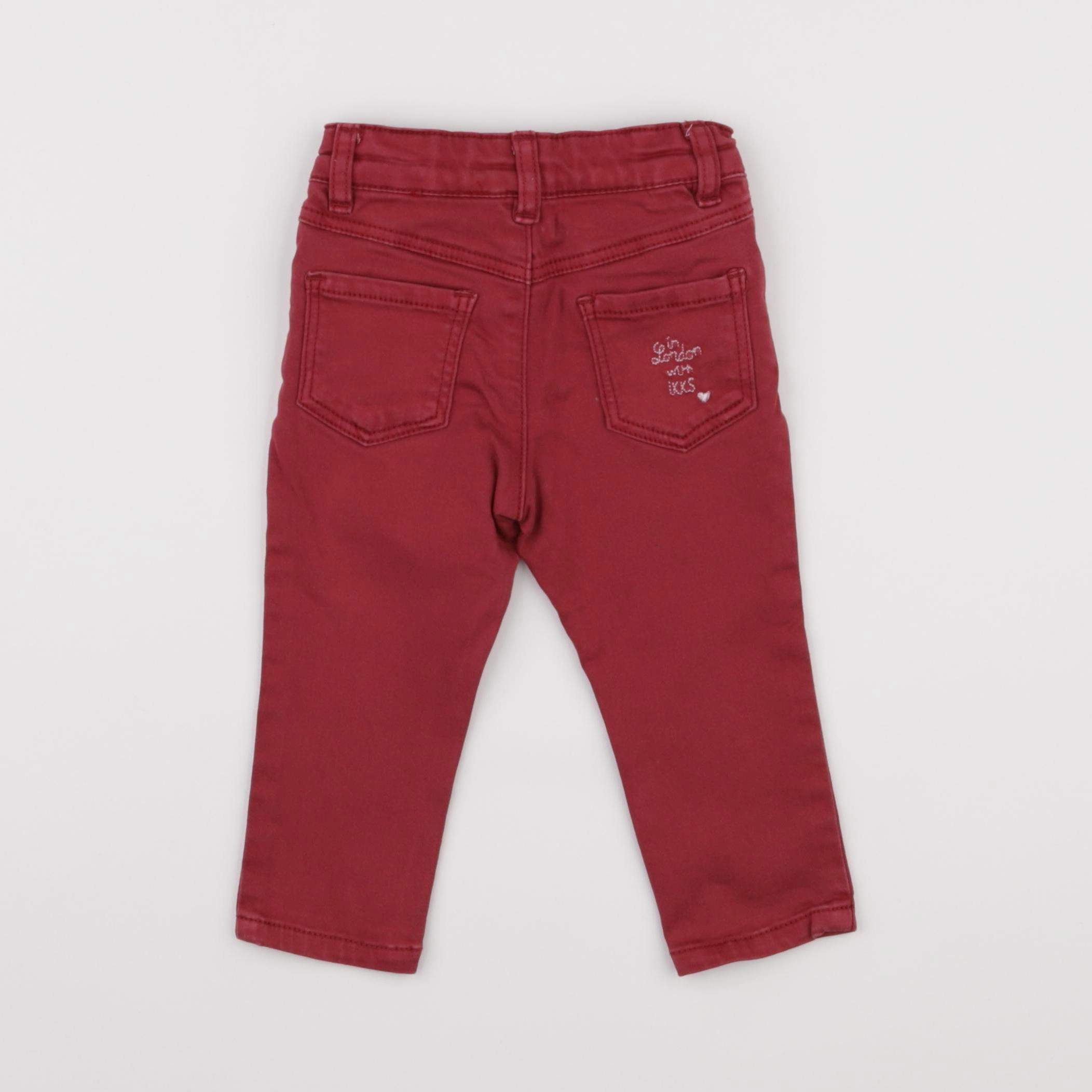 IKKS - jean rouge - 6 mois