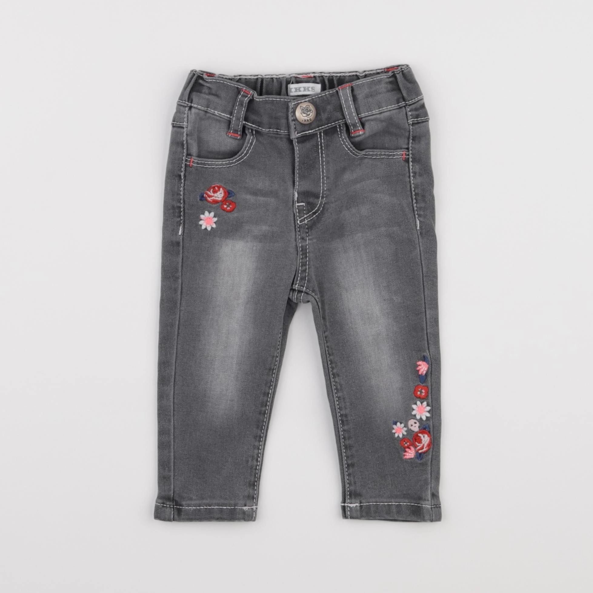 IKKS - jean gris - 6 mois