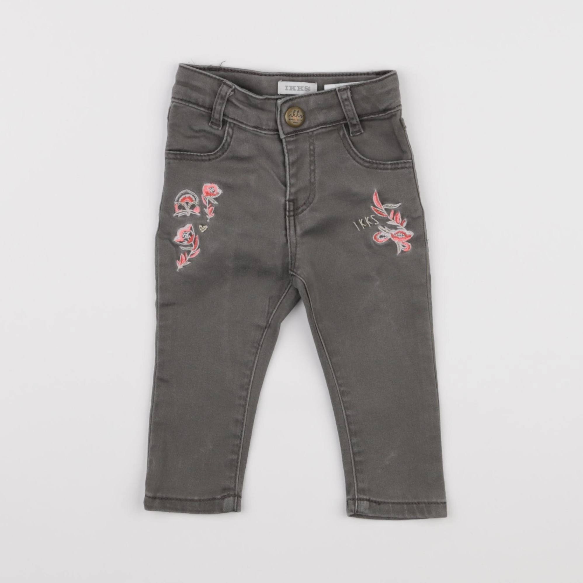IKKS - jean gris - 6 mois