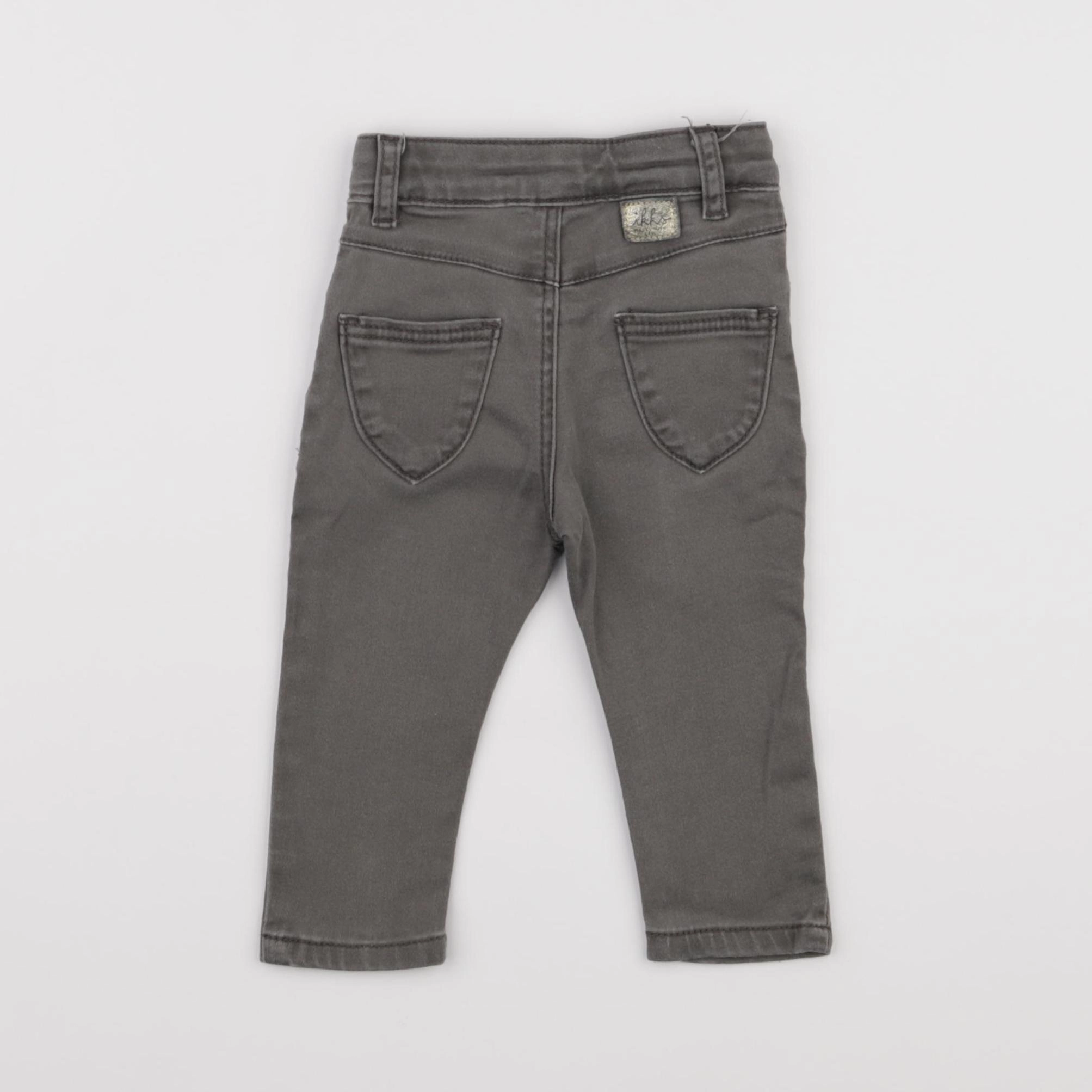 IKKS - jean gris - 6 mois