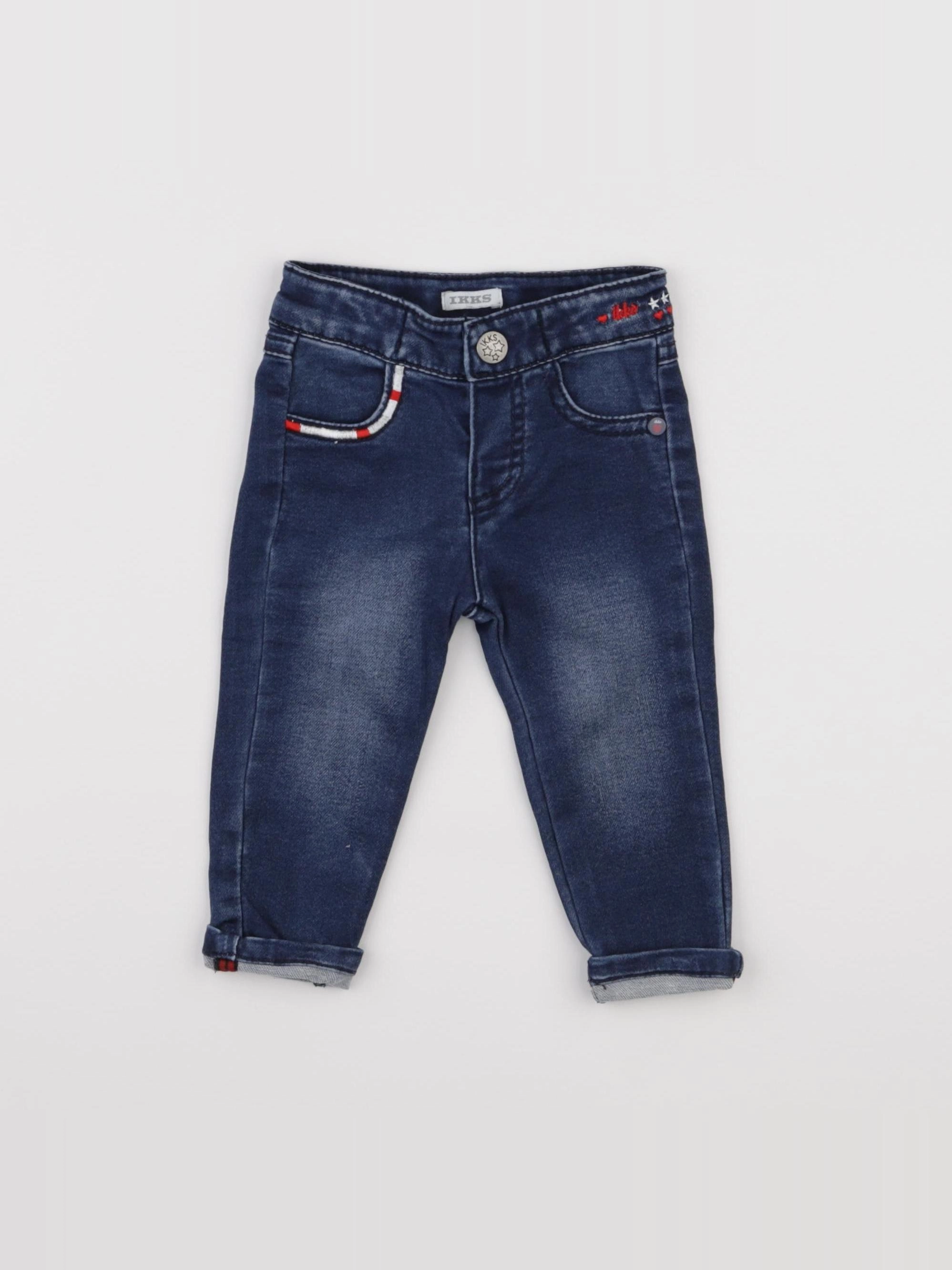 IKKS - jean bleu - 6 mois
