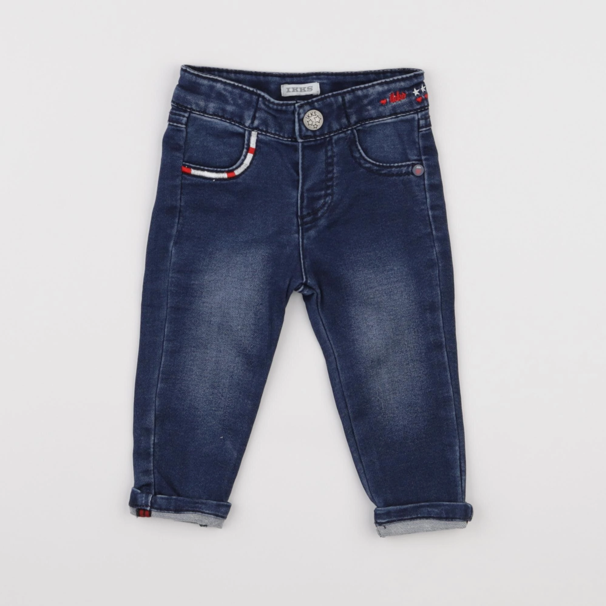 IKKS - jean bleu - 6 mois