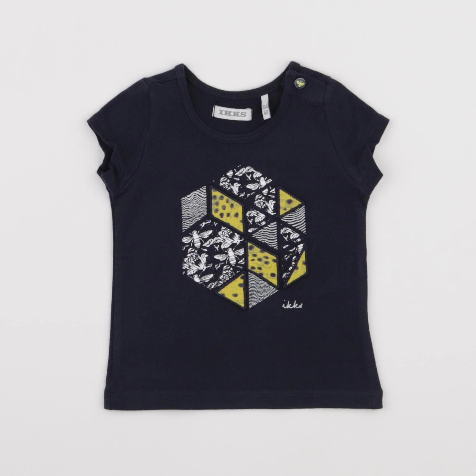 IKKS - tee-shirt bleu - 3 mois