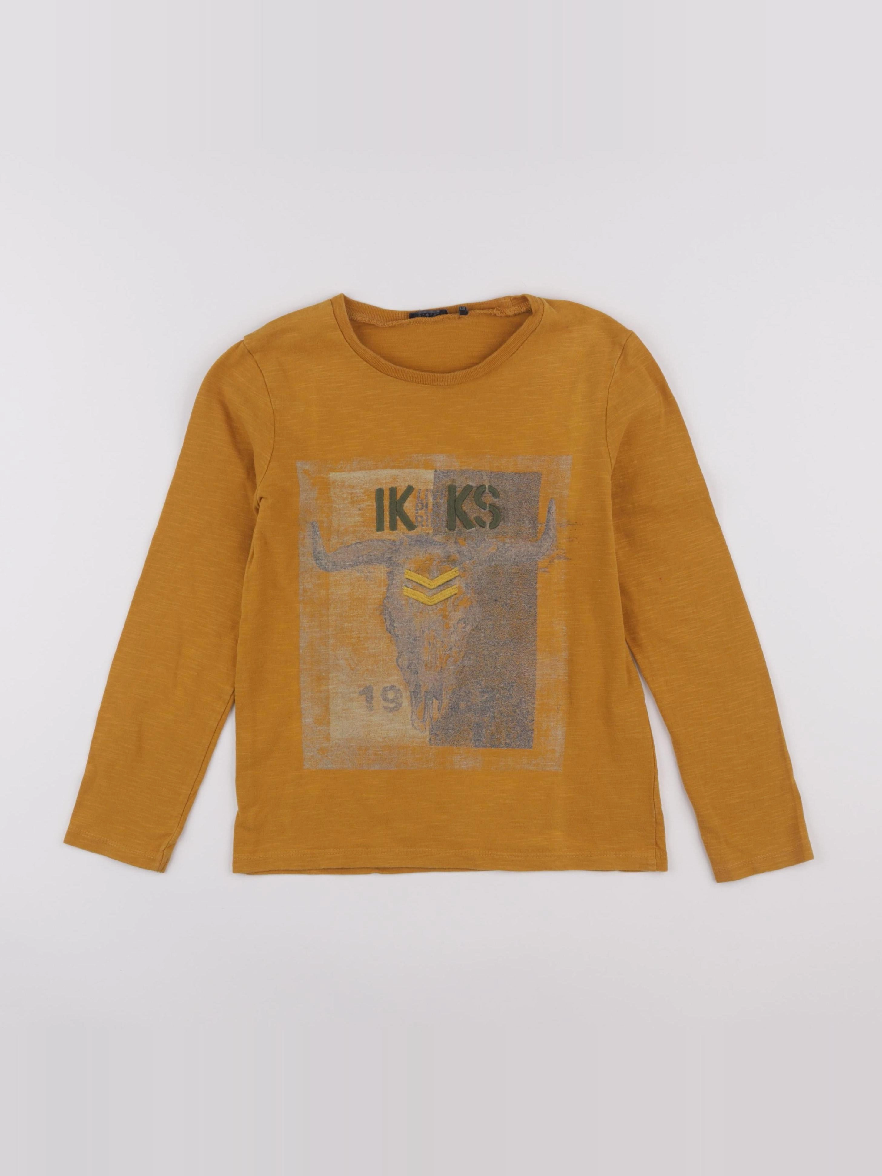 IKKS - tee-shirt jaune - 8 ans