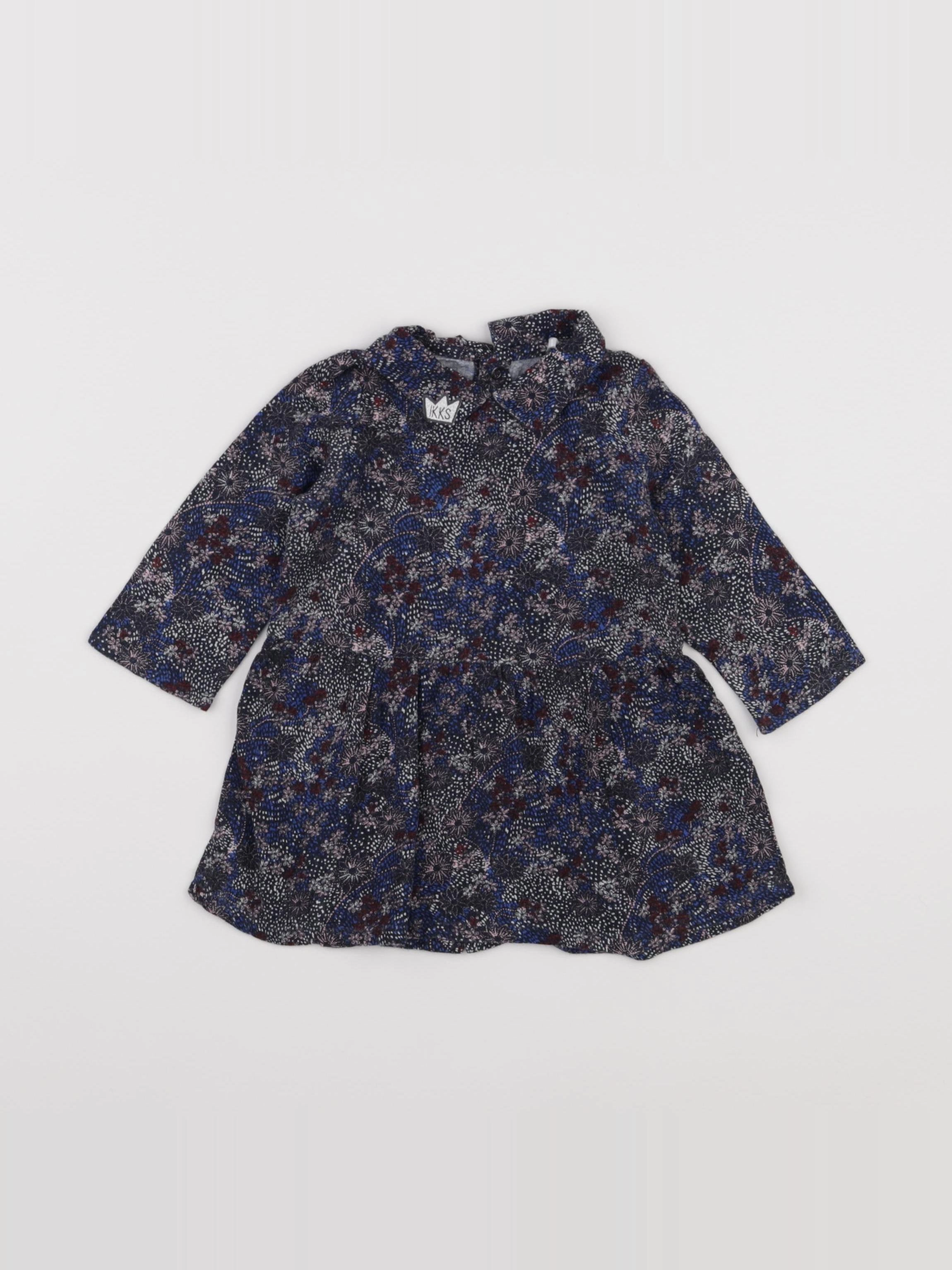 IKKS - robe bleu - 6 mois