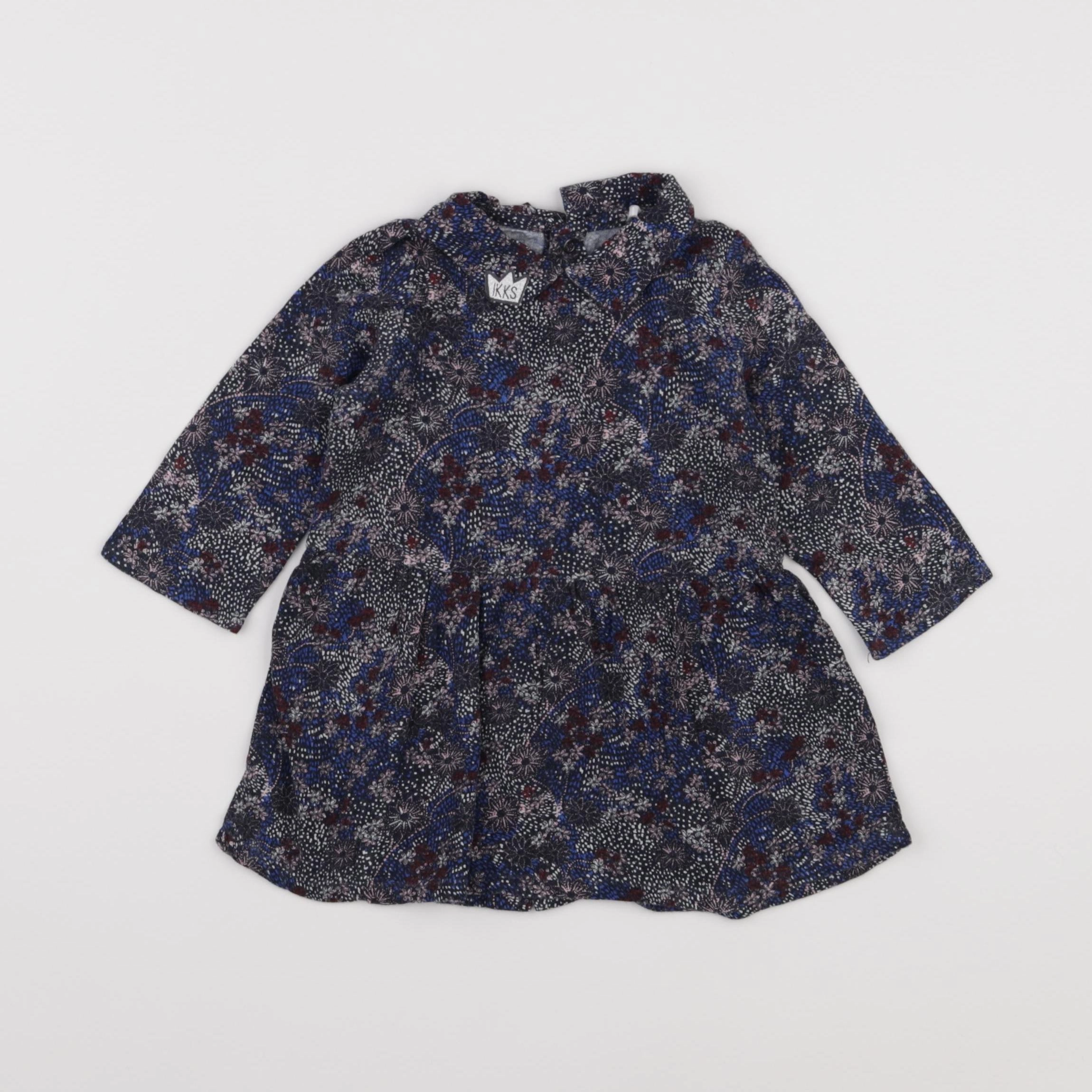 IKKS - robe bleu - 6 mois