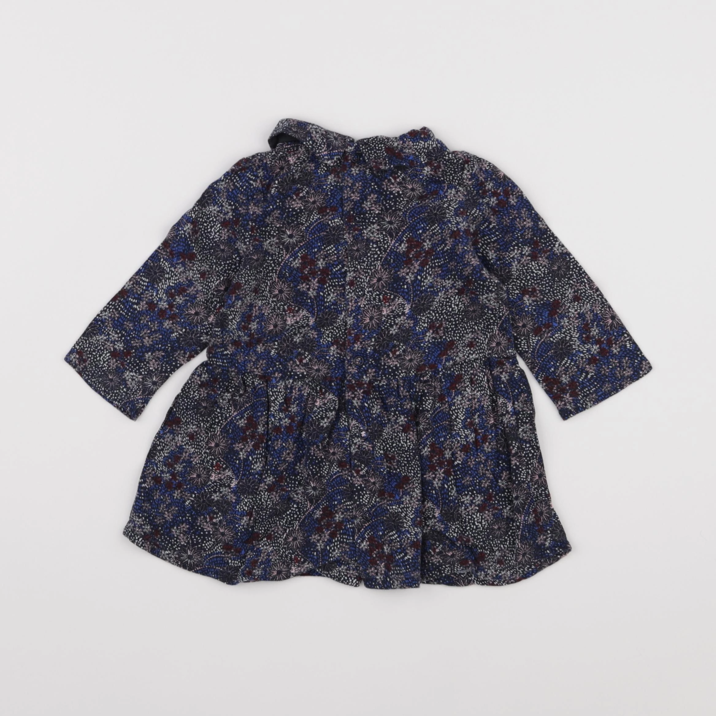 IKKS - robe bleu - 6 mois