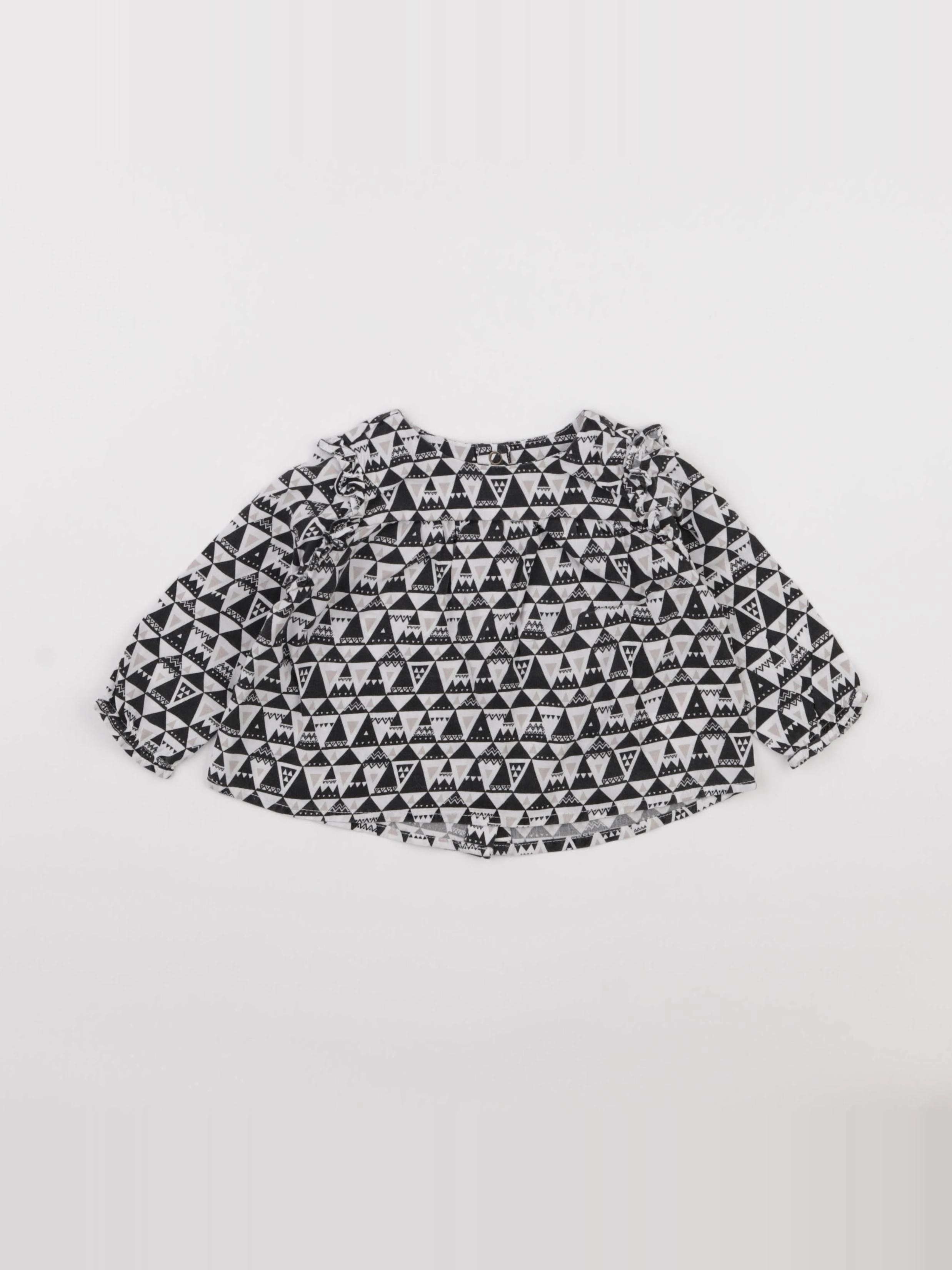 IKKS - blouse noir - 6 mois