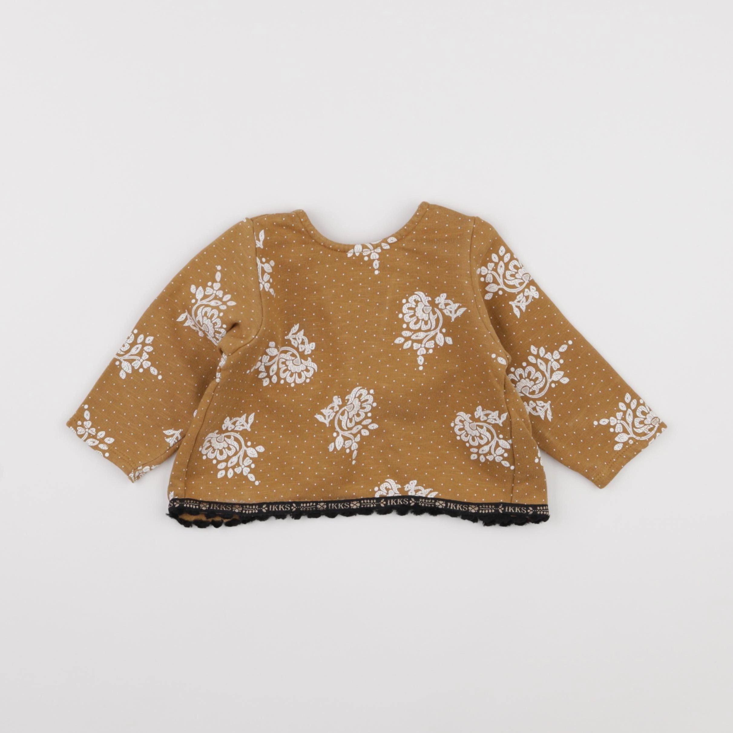 IKKS - sweat jaune - 6 mois