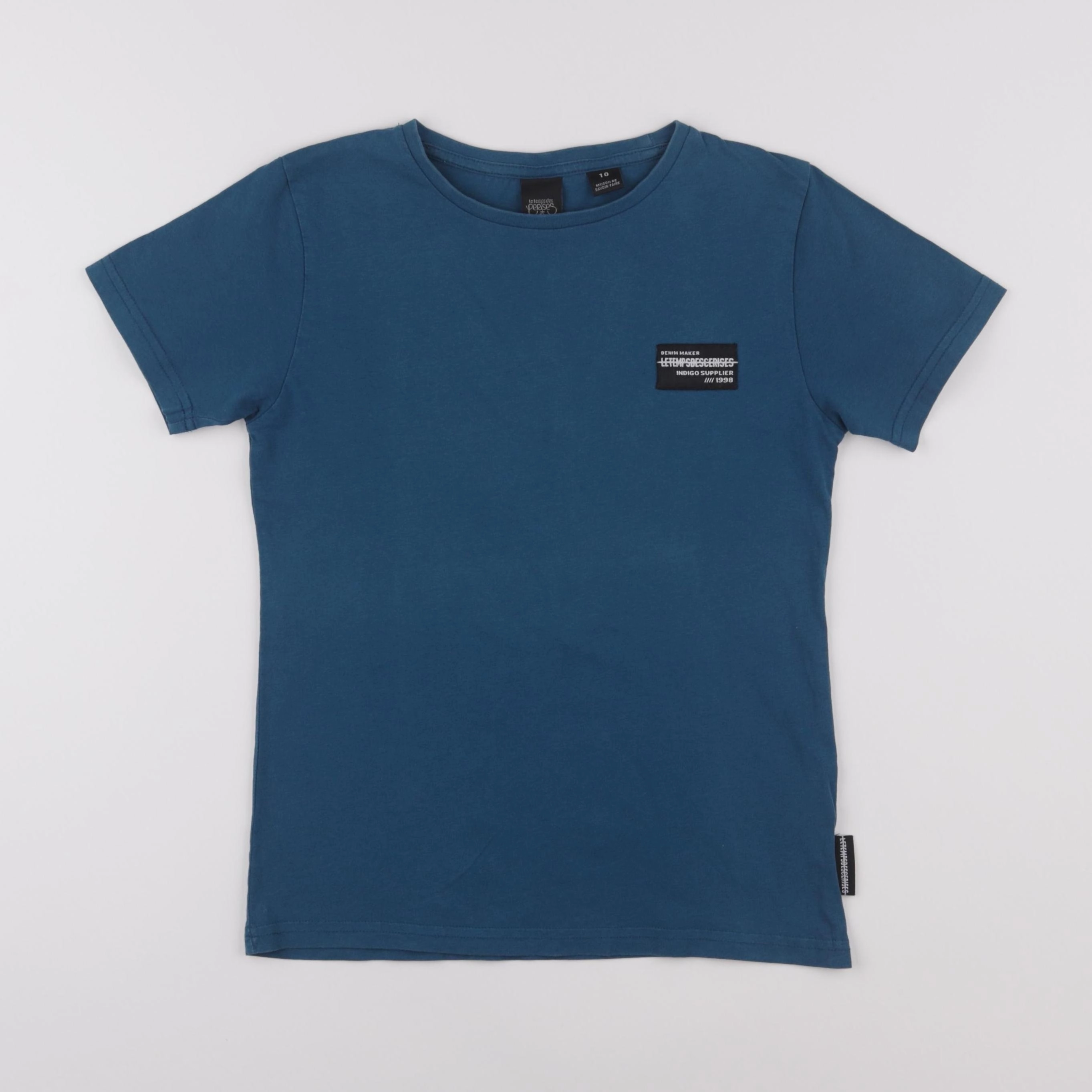Le temps des cerises  - tee-shirt bleu - 10 ans