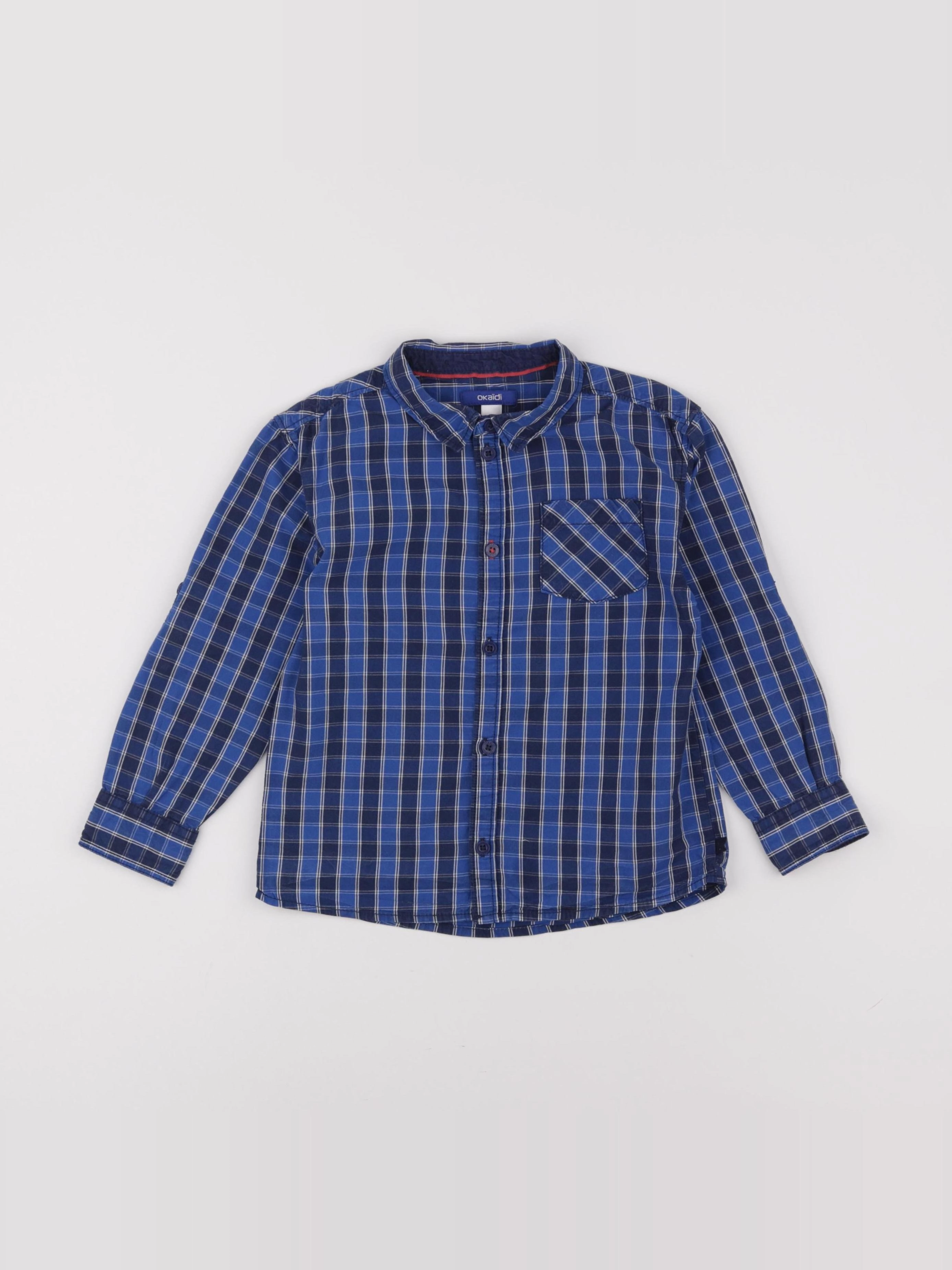 Okaidi - chemise bleu - 4 ans