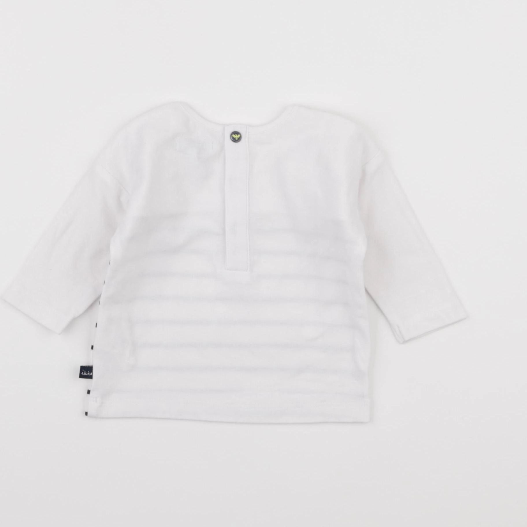 IKKS - tee-shirt blanc, bleu - 3 mois