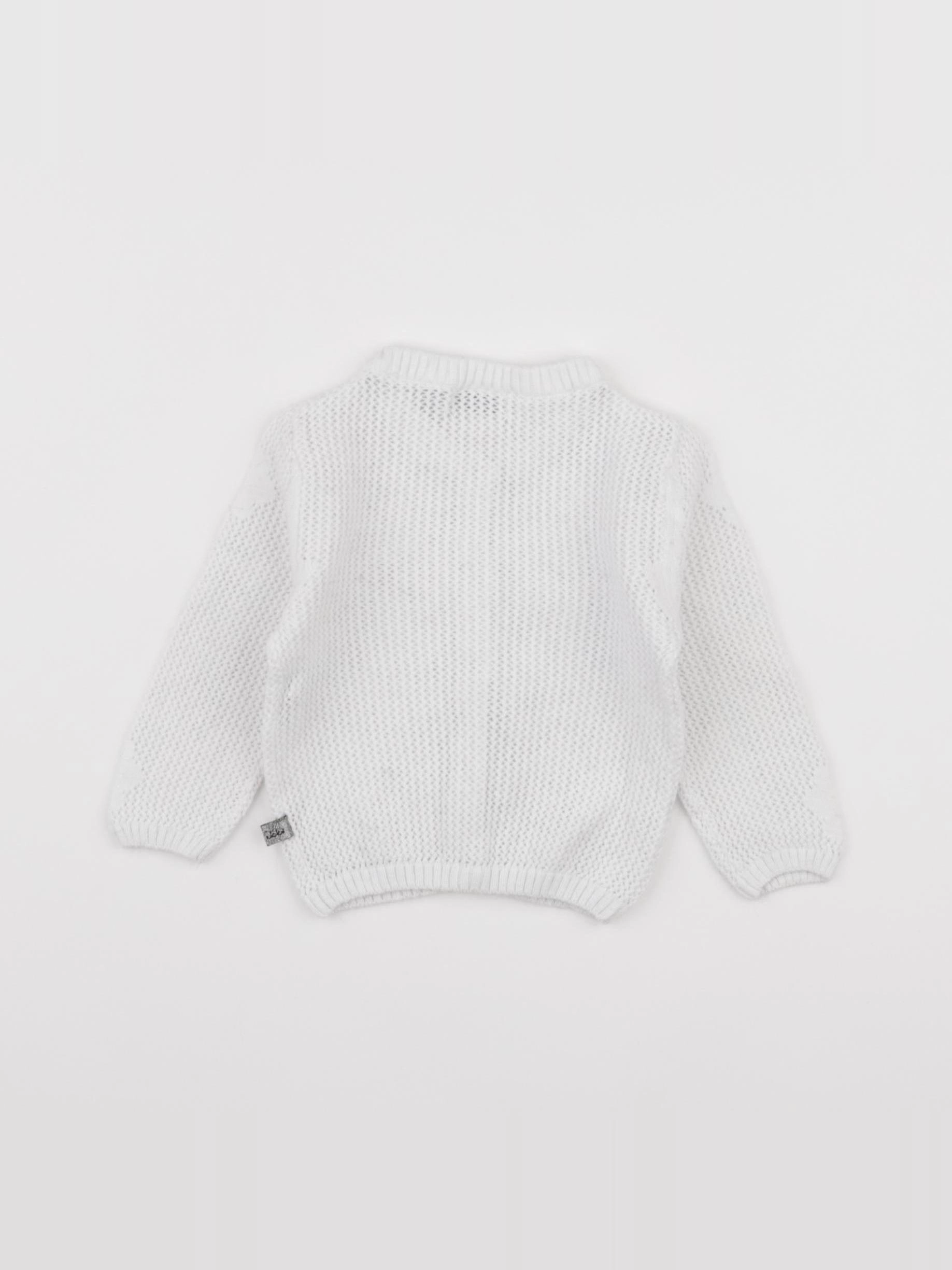 IKKS - gilet blanc - 6 mois