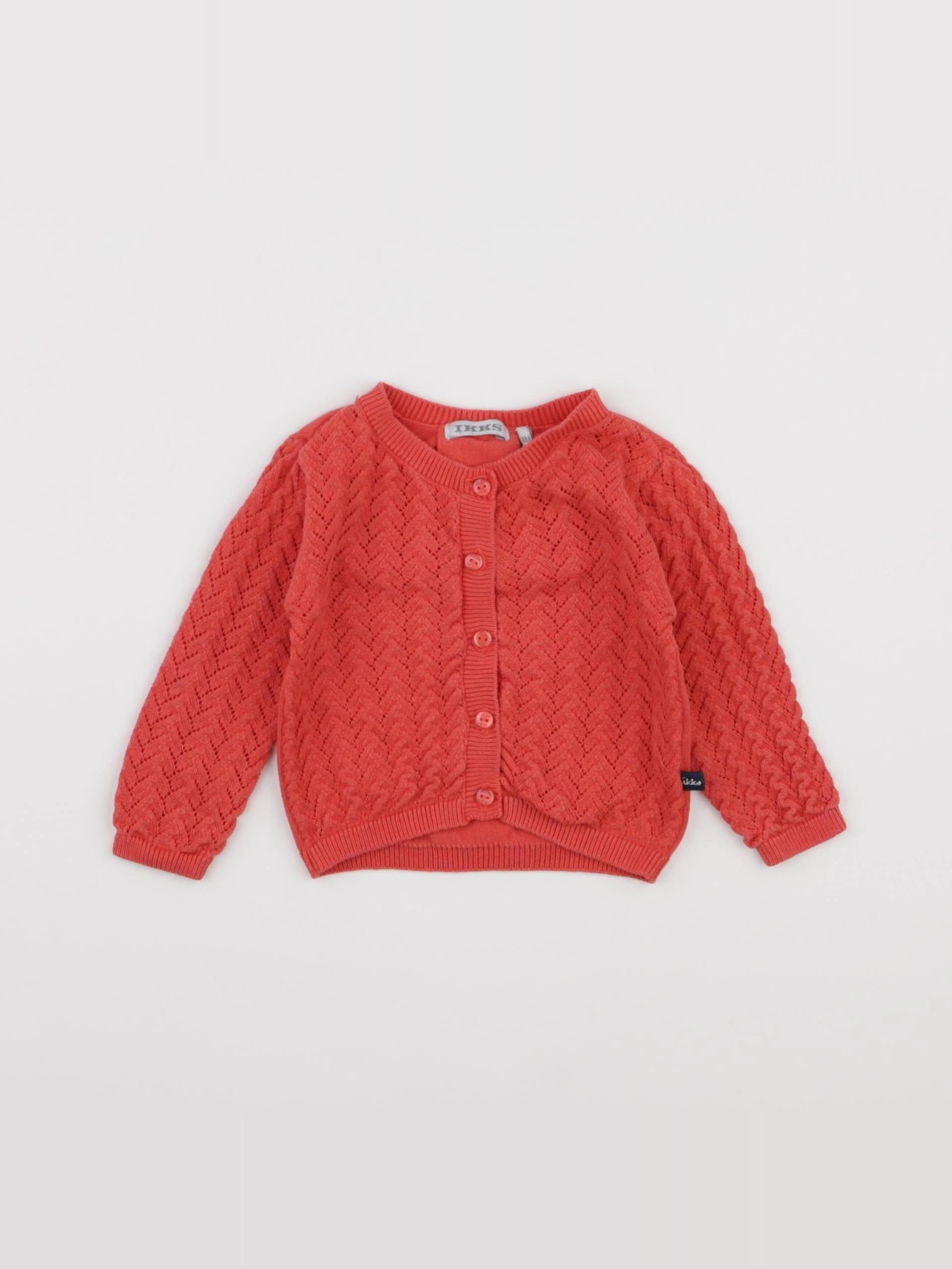 IKKS - gilet rose - 6 mois