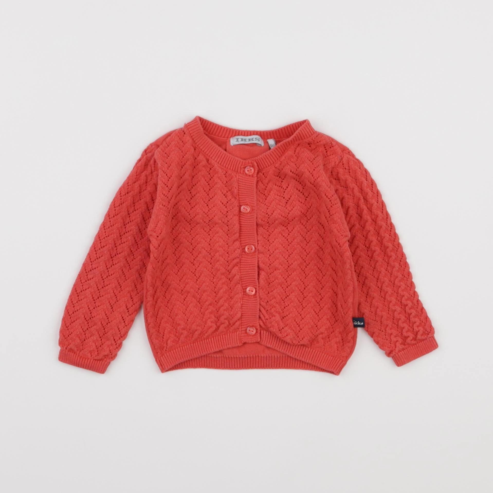 IKKS - gilet rose - 6 mois