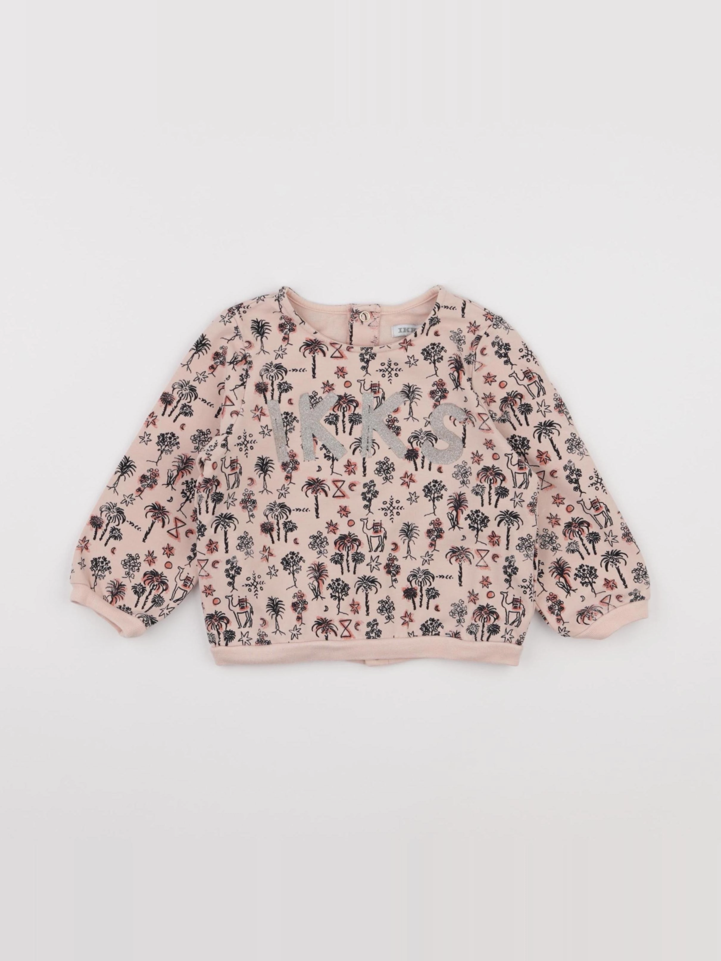 IKKS - sweat rose - 18 mois