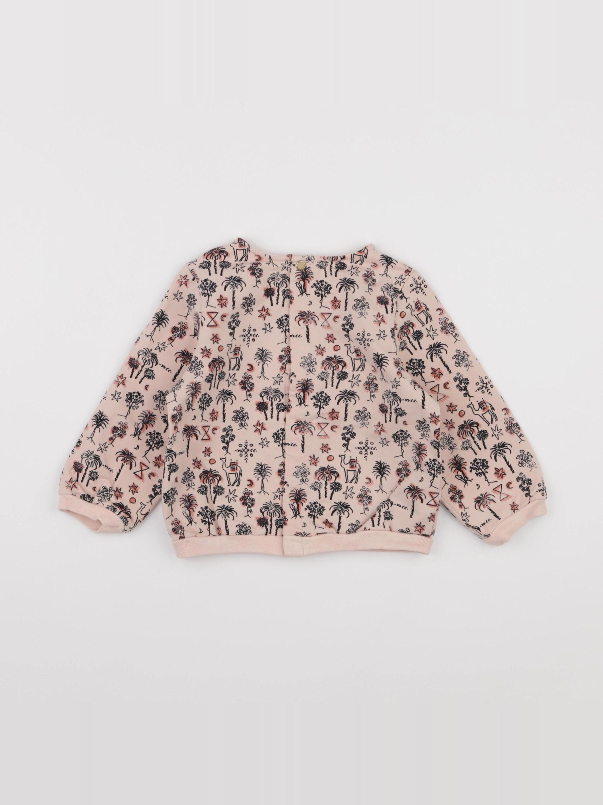 IKKS - sweat rose - 18 mois