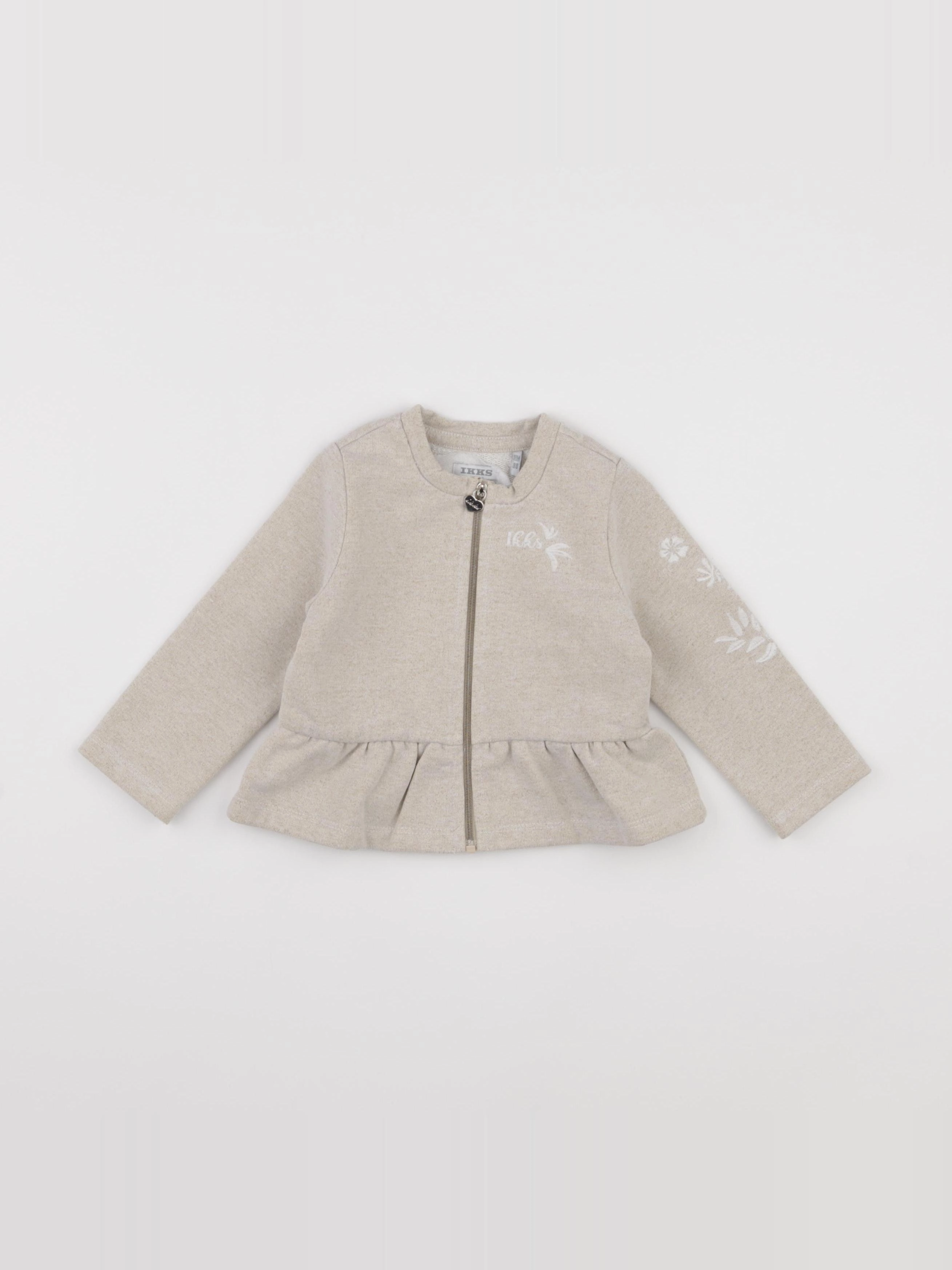 IKKS - sweat imprimé au dos beige, or - 18 mois