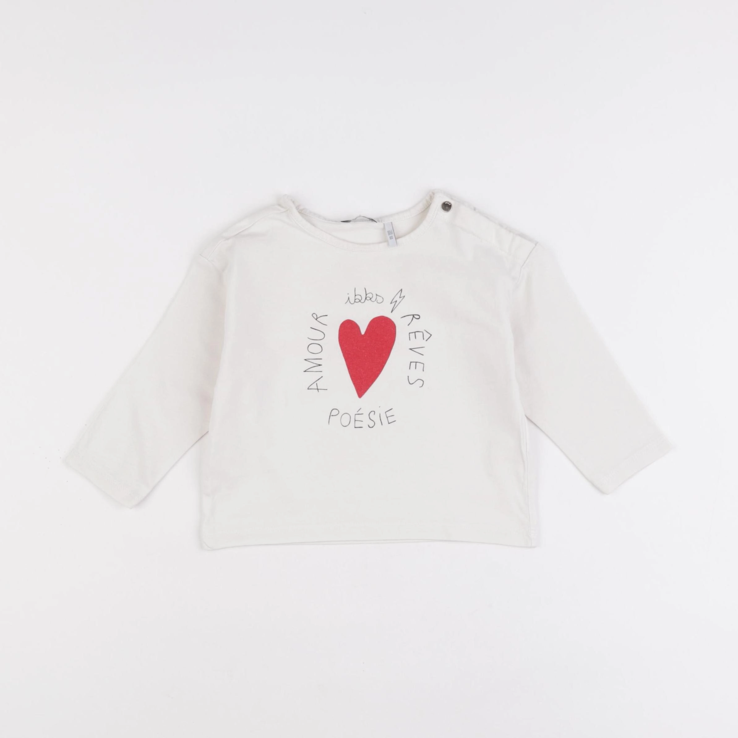 IKKS - tee-shirt beige - 18 mois