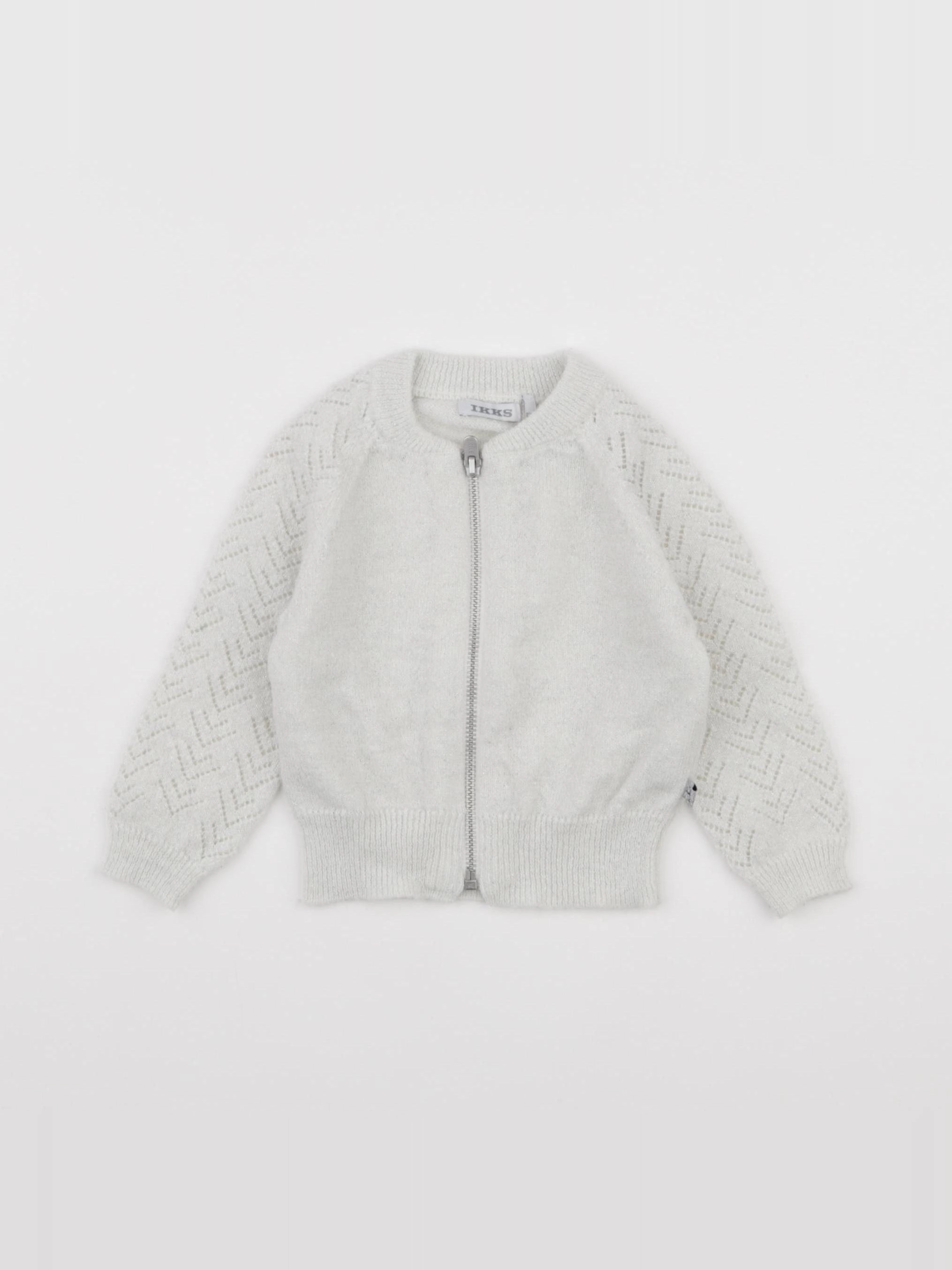 IKKS - gilet blanc - 12 mois