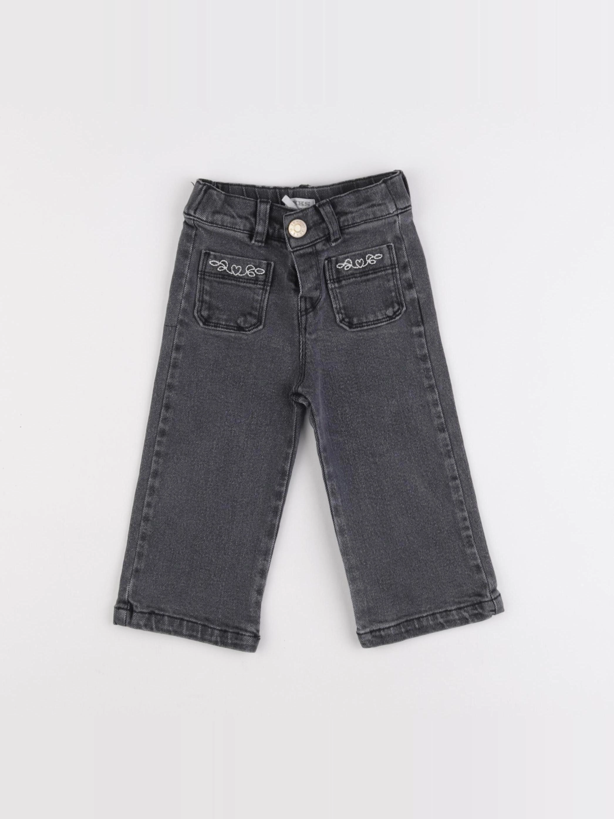IKKS - jean gris - 18 mois