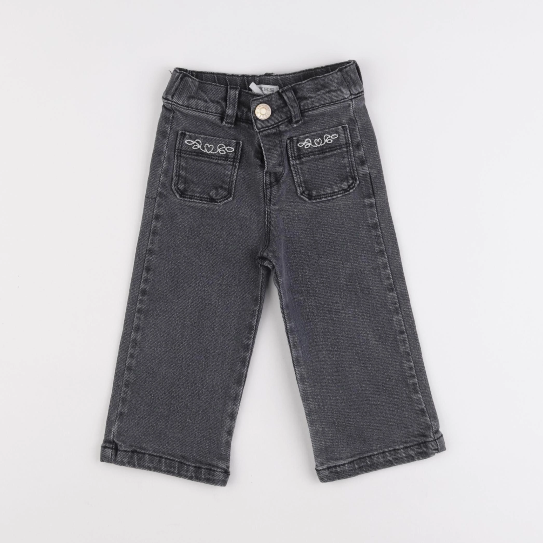 IKKS - jean gris - 18 mois