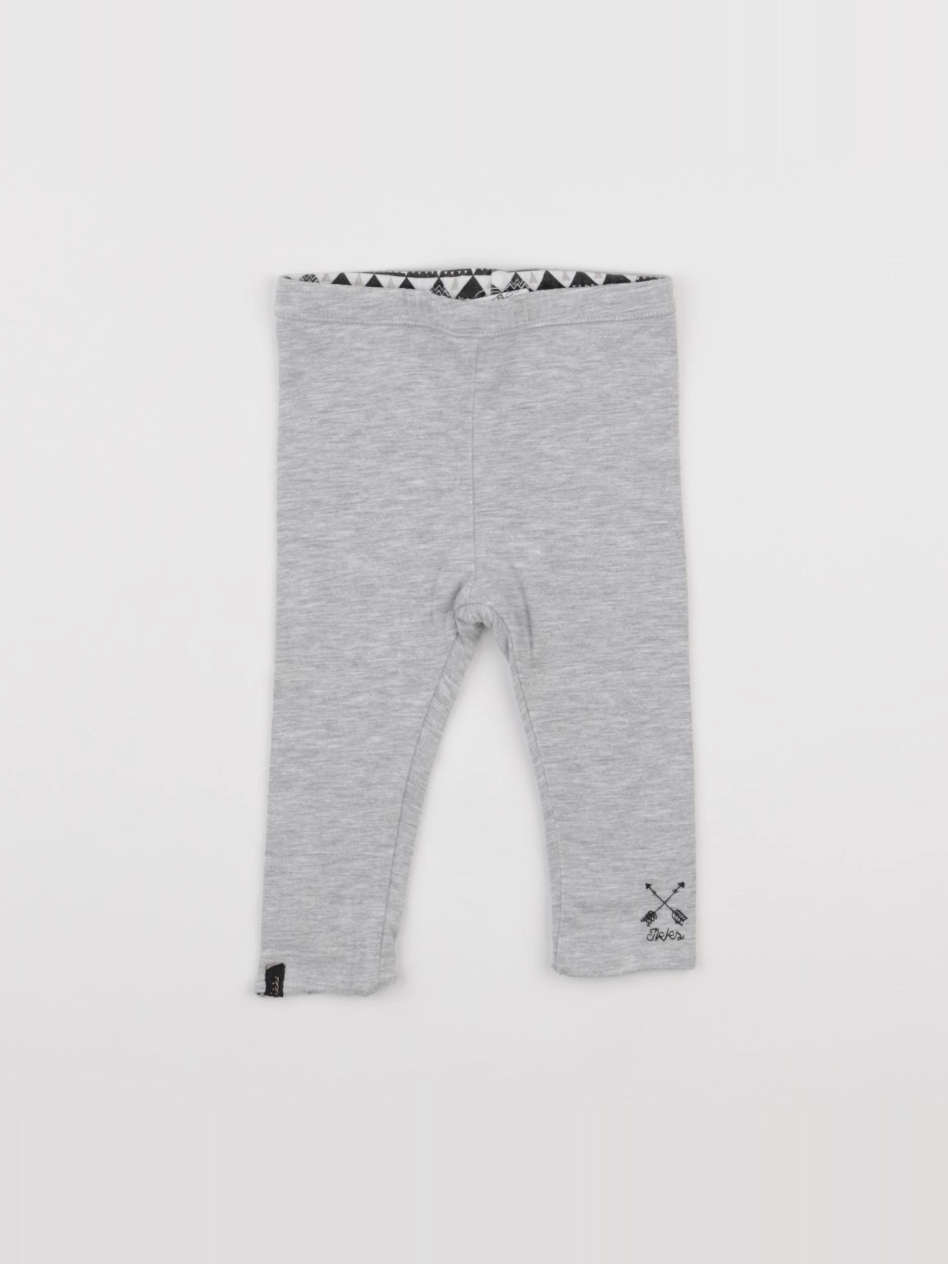 IKKS - legging gris - 6 mois
