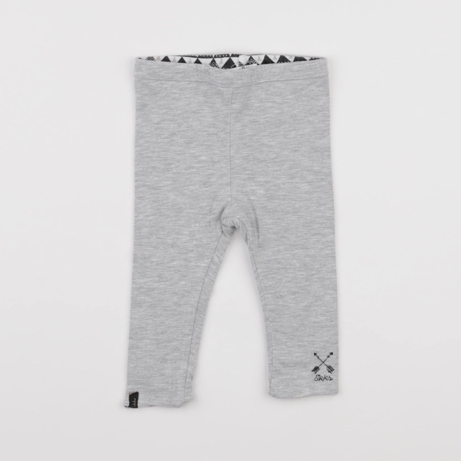 IKKS - legging gris - 6 mois