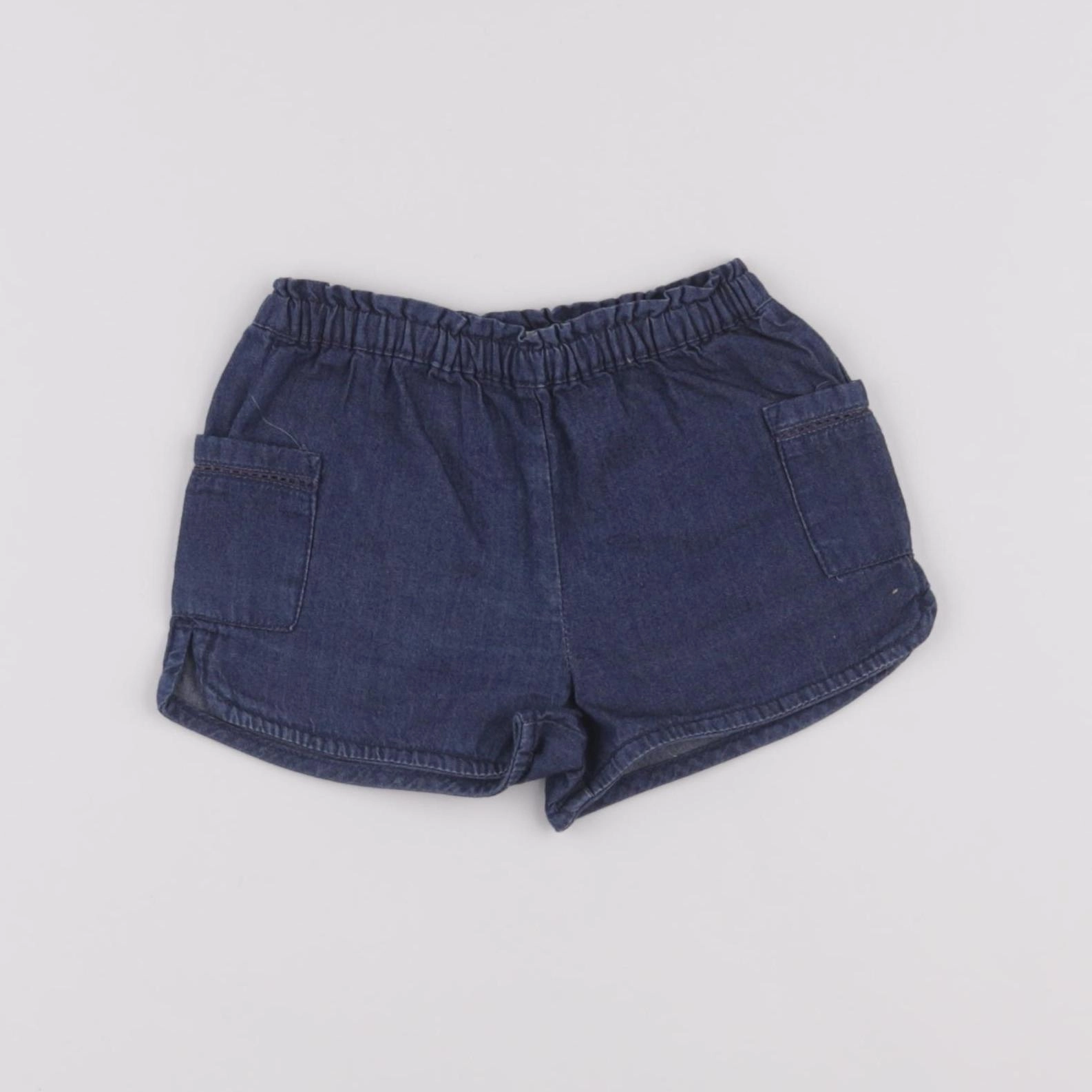 Boutchou - short bleu - 9 mois