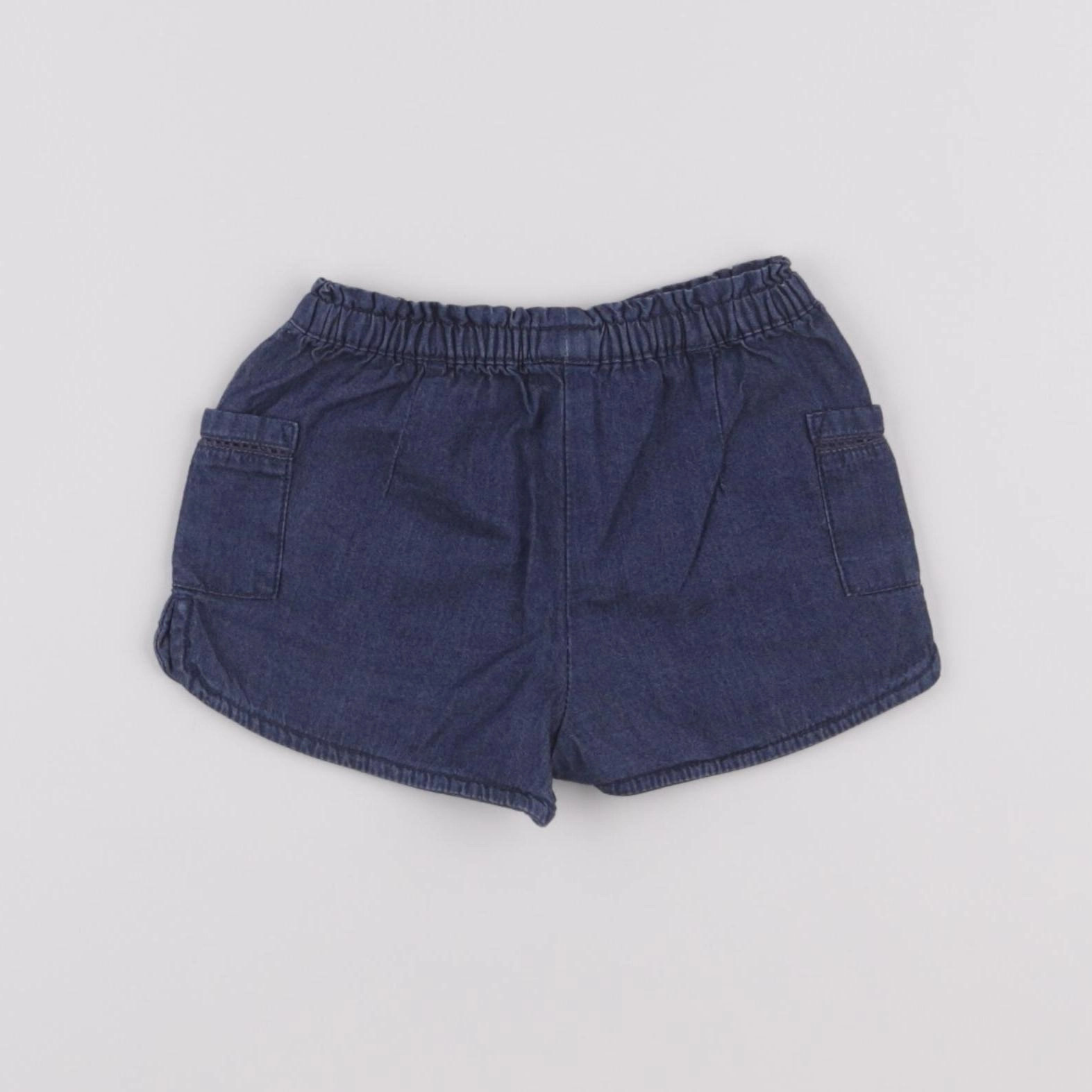 Boutchou - short bleu - 9 mois