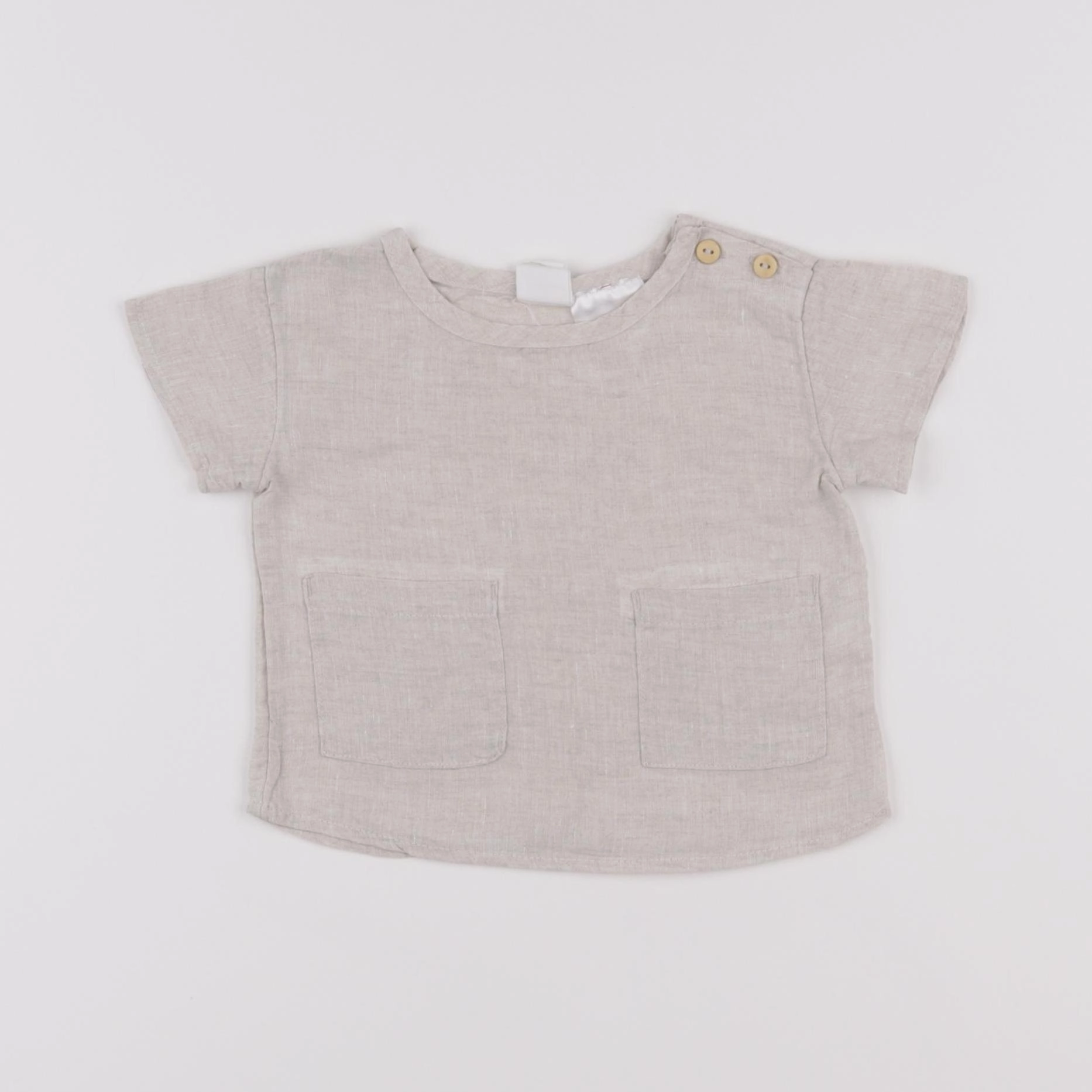 H&M - blouse beige - 2/4 mois
