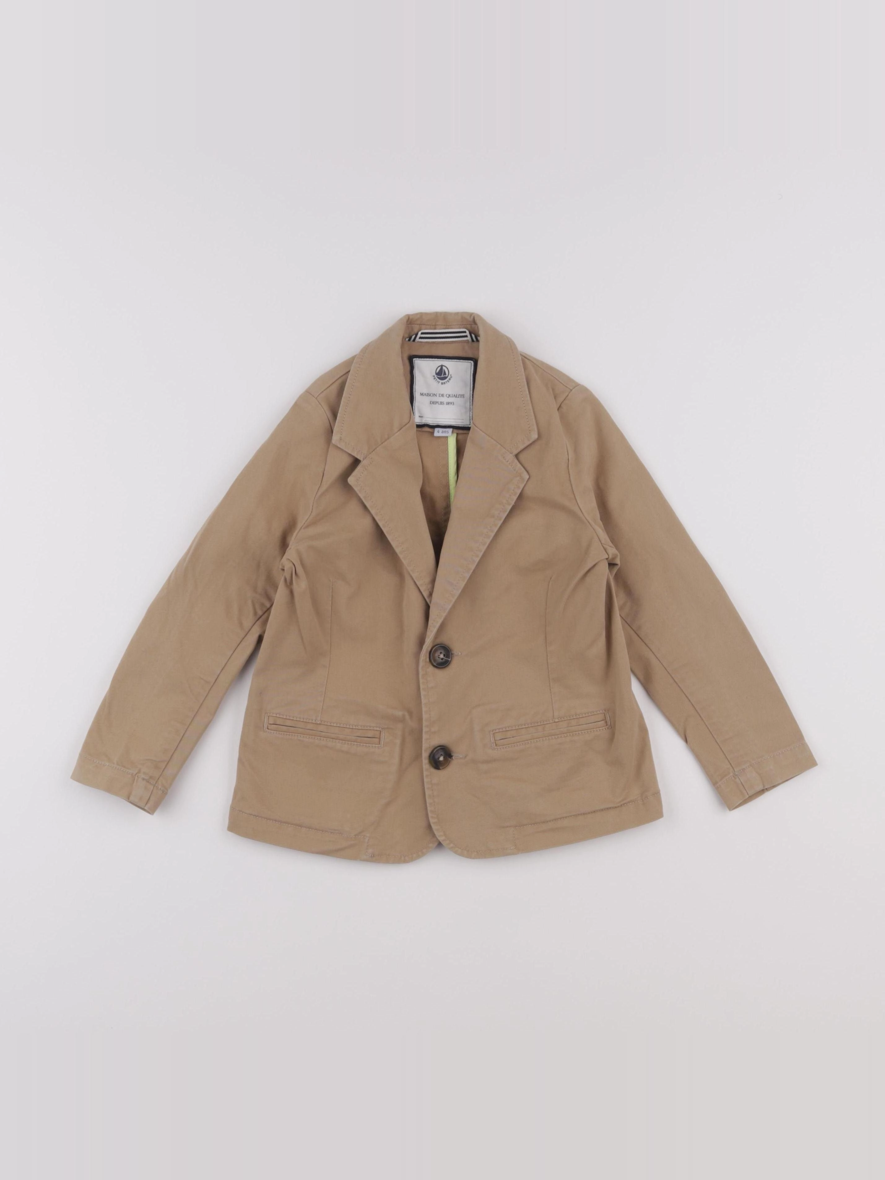 Petit Bateau - veste beige - 4 ans