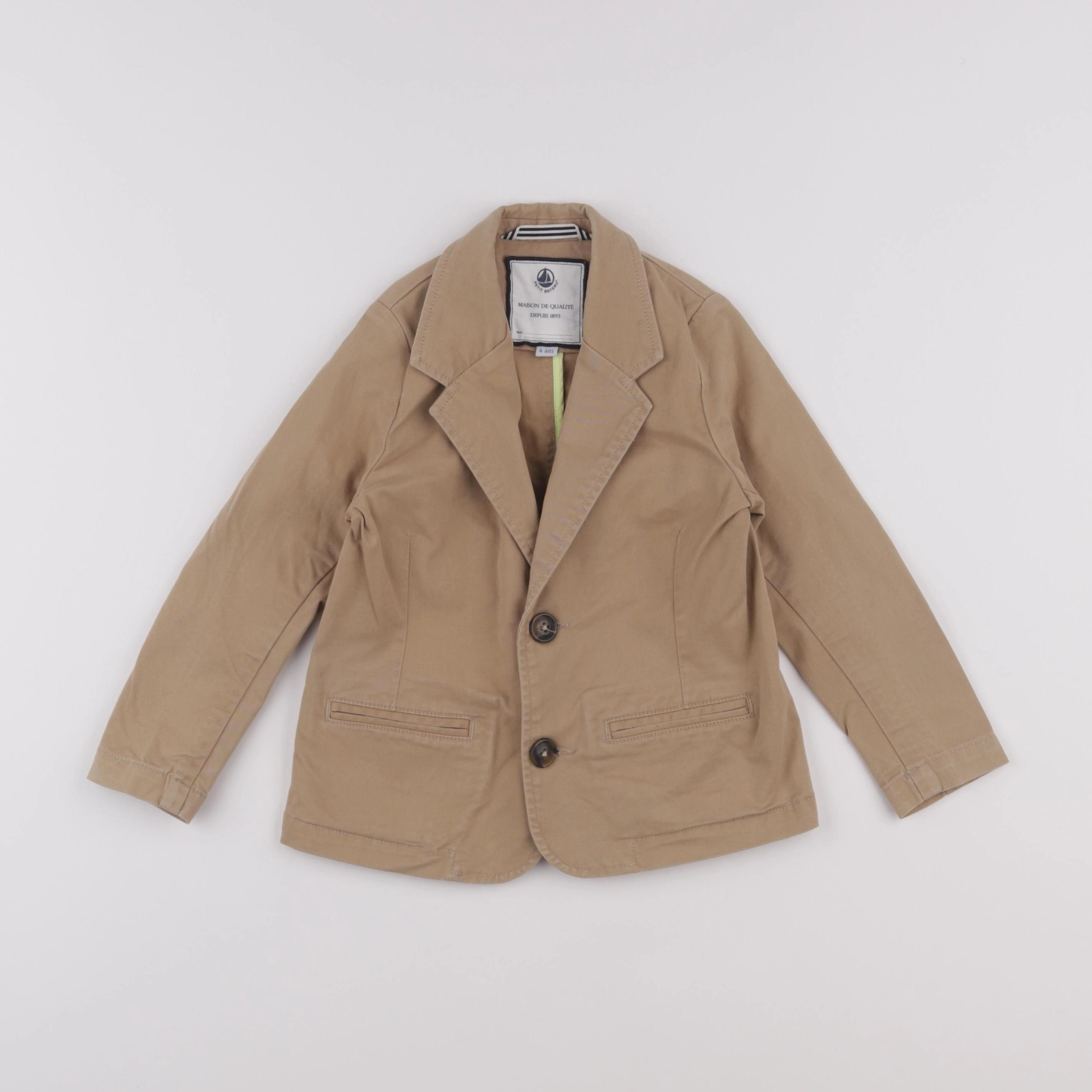 Petit Bateau - veste beige - 4 ans