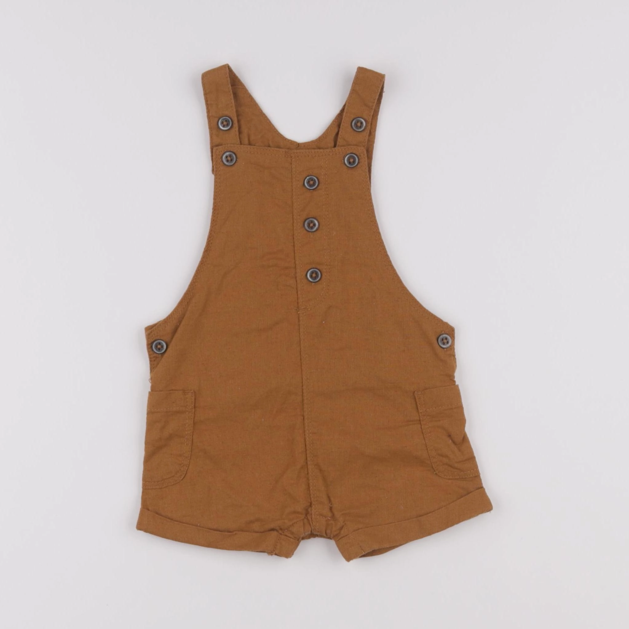Vertbaudet - salopette marron - 9 mois
