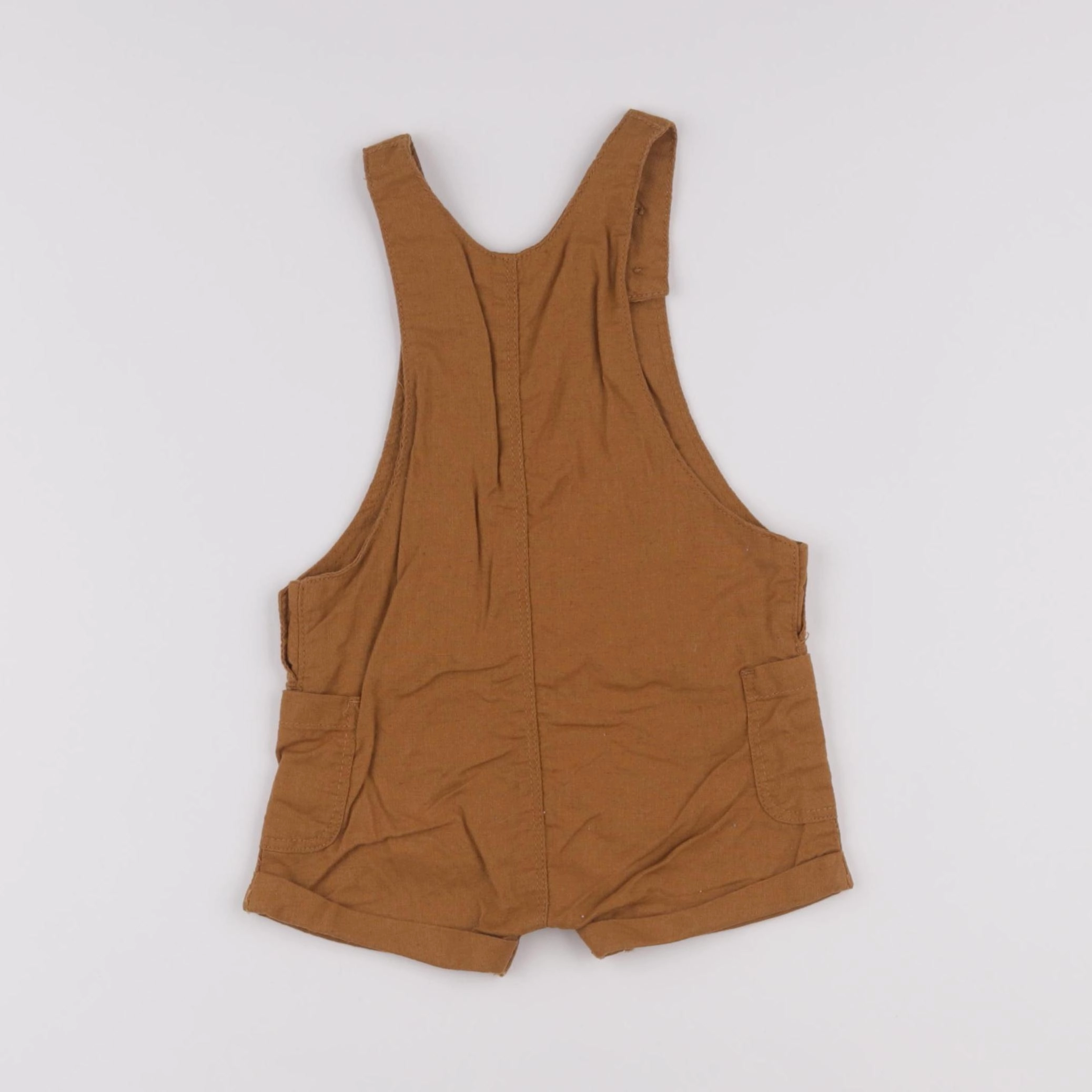 Vertbaudet - salopette marron - 9 mois