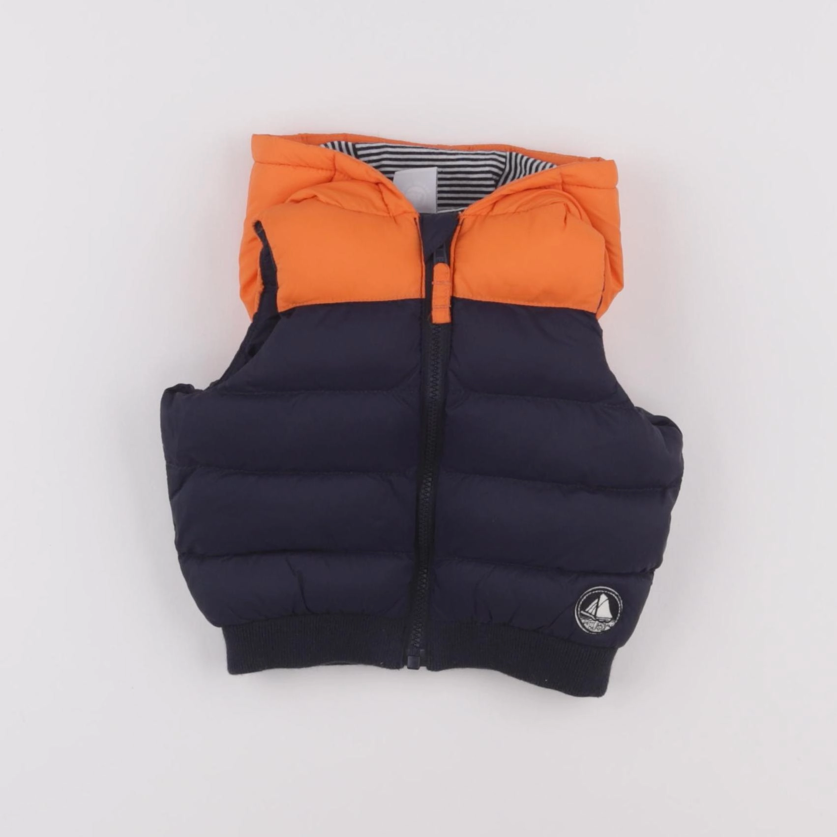 Petit Bateau - doudoune bleu - 3 mois