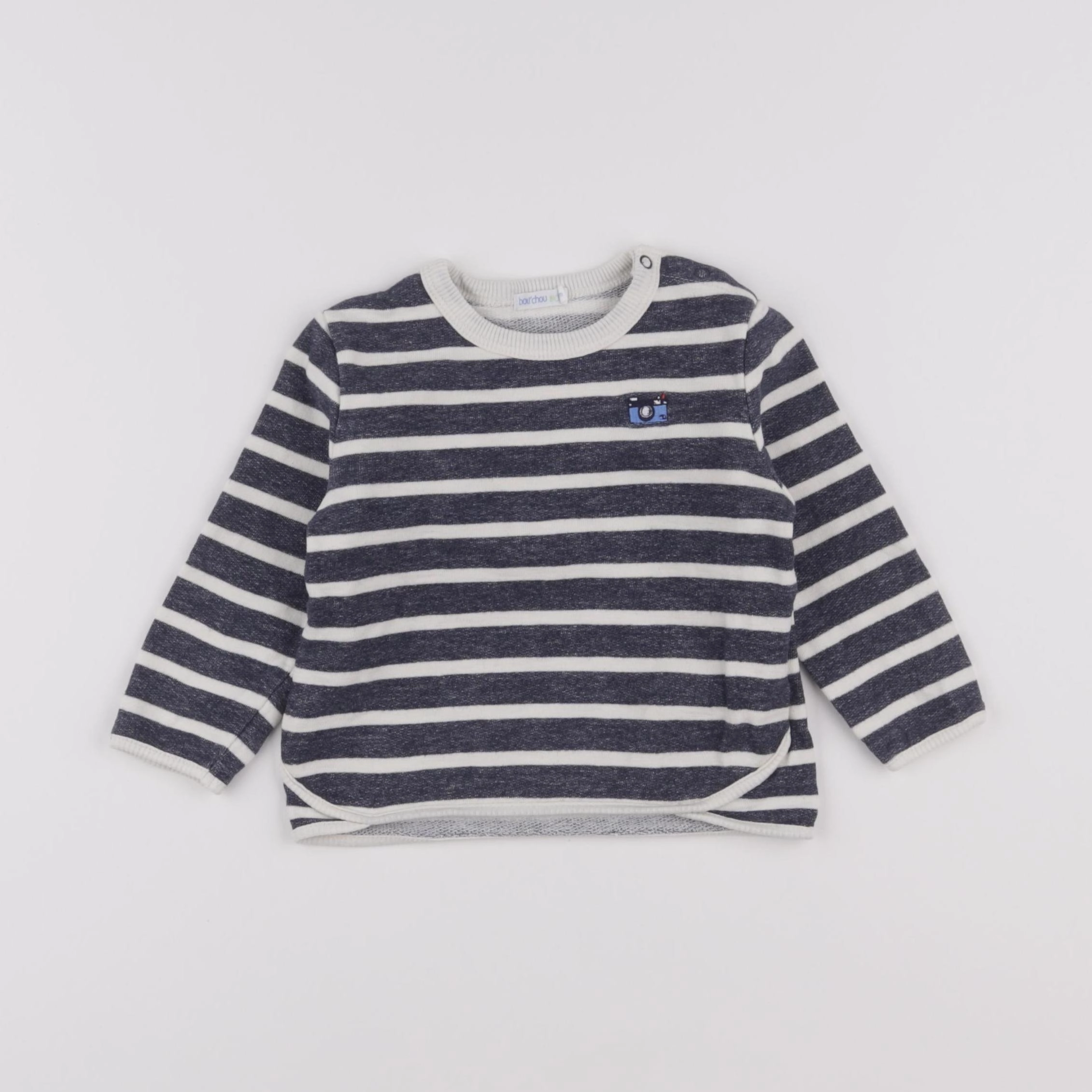 Boutchou - sweat bleu - 18 mois
