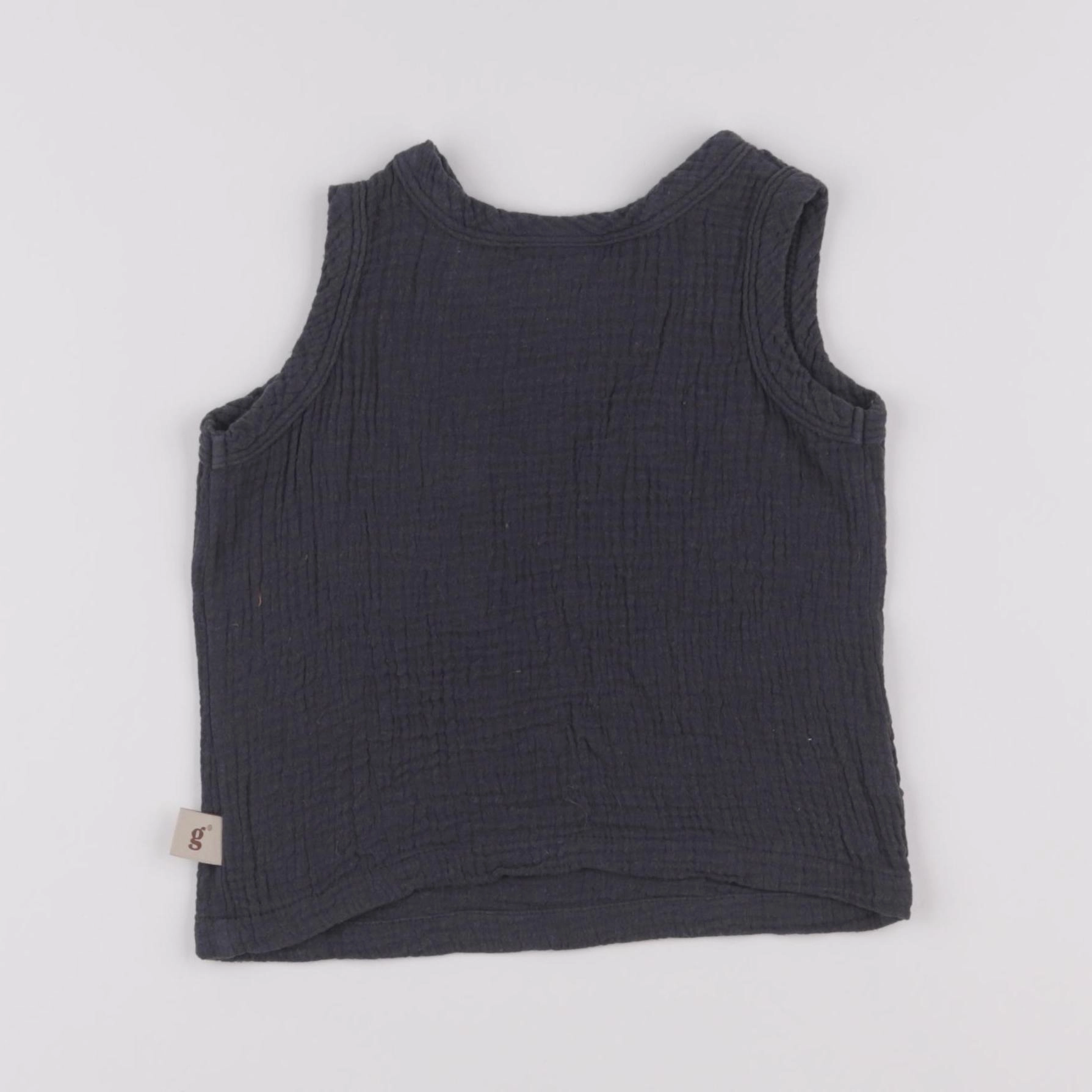 Gamin gamine - débardeur gris - 12/18 mois