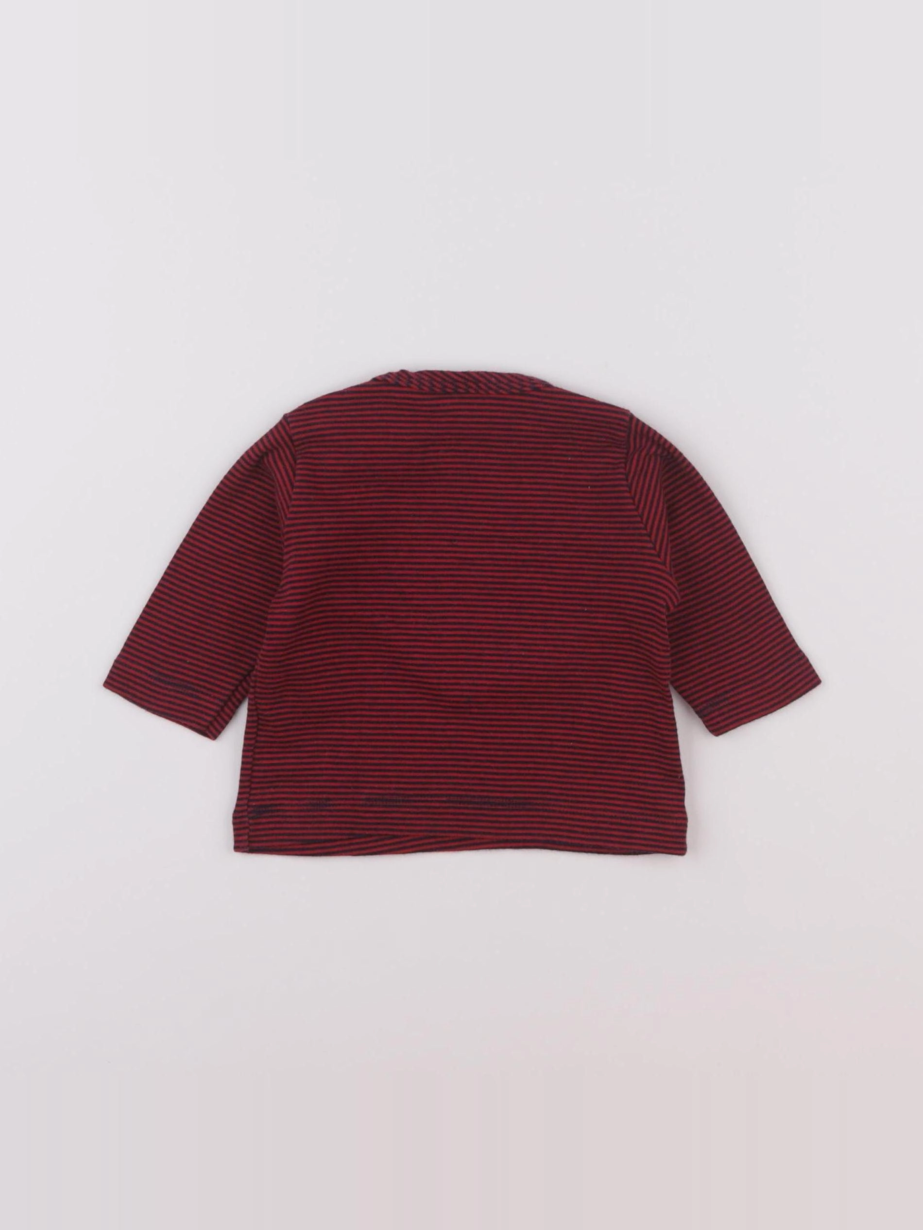 Petit Bateau - tee-shirt bleu, rouge - 3 mois