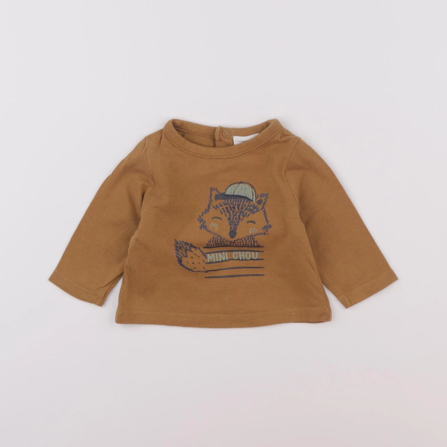 Tape à l'oeil - tee-shirt marron - 1 mois
