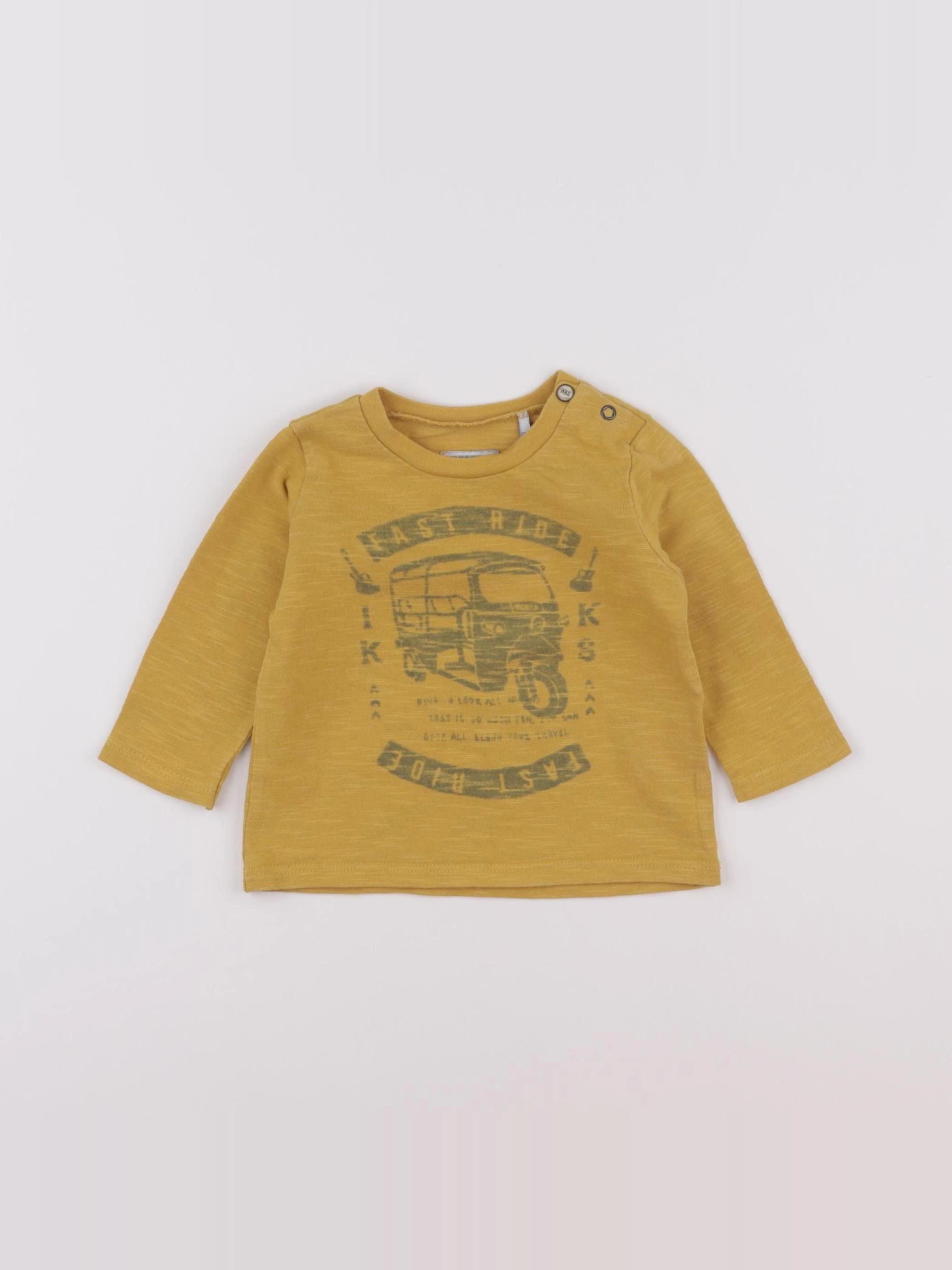 IKKS - tee-shirt jaune - 6 mois