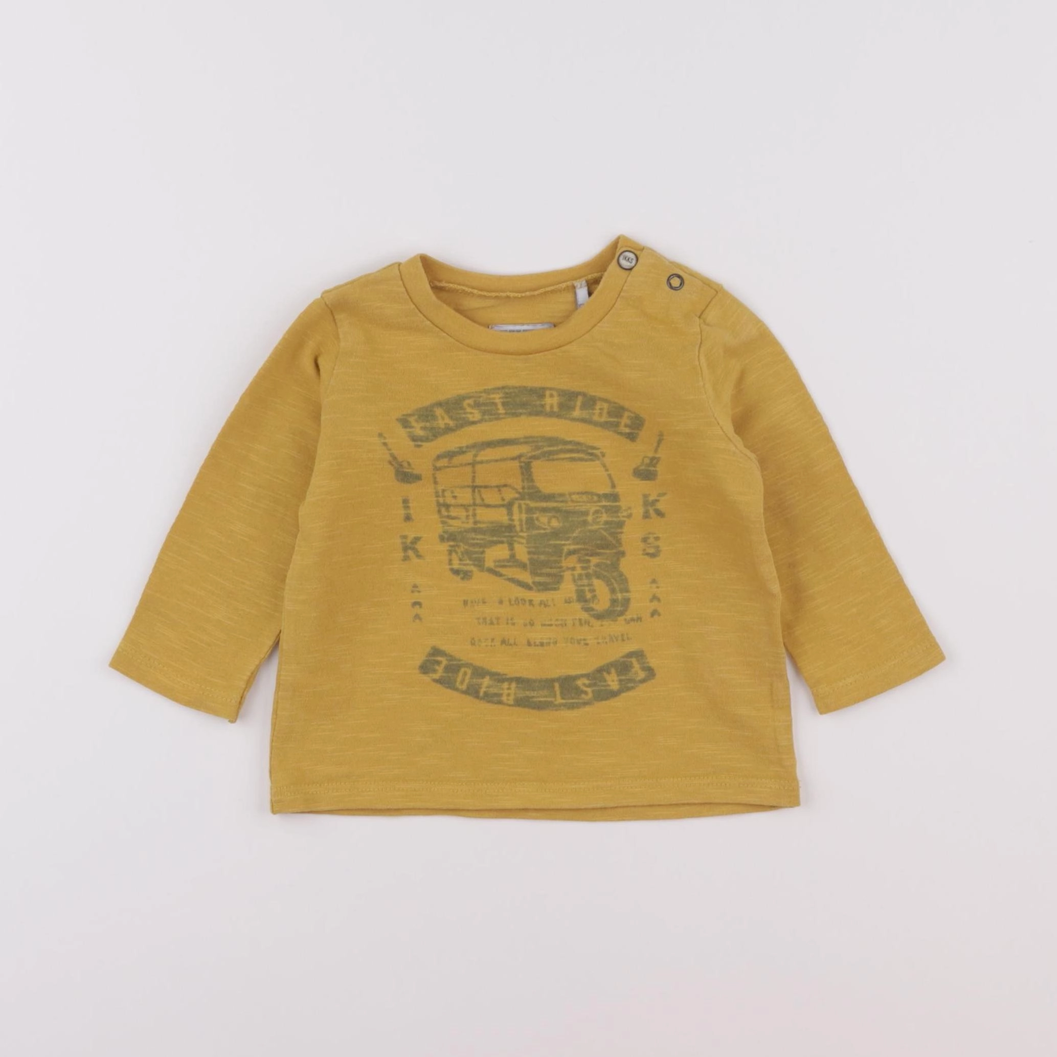 IKKS - tee-shirt jaune - 6 mois